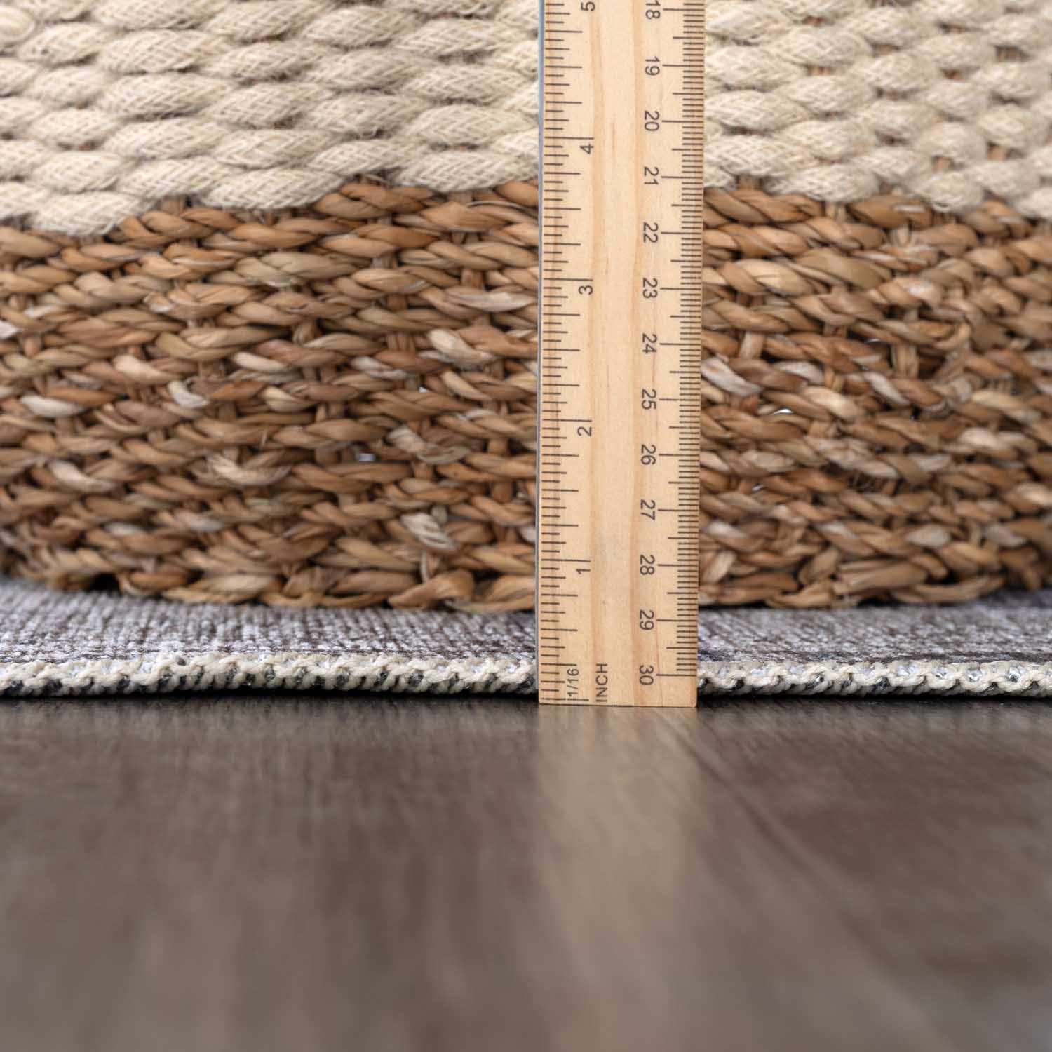 Barny Gray Denim Washable Rug - Image 12