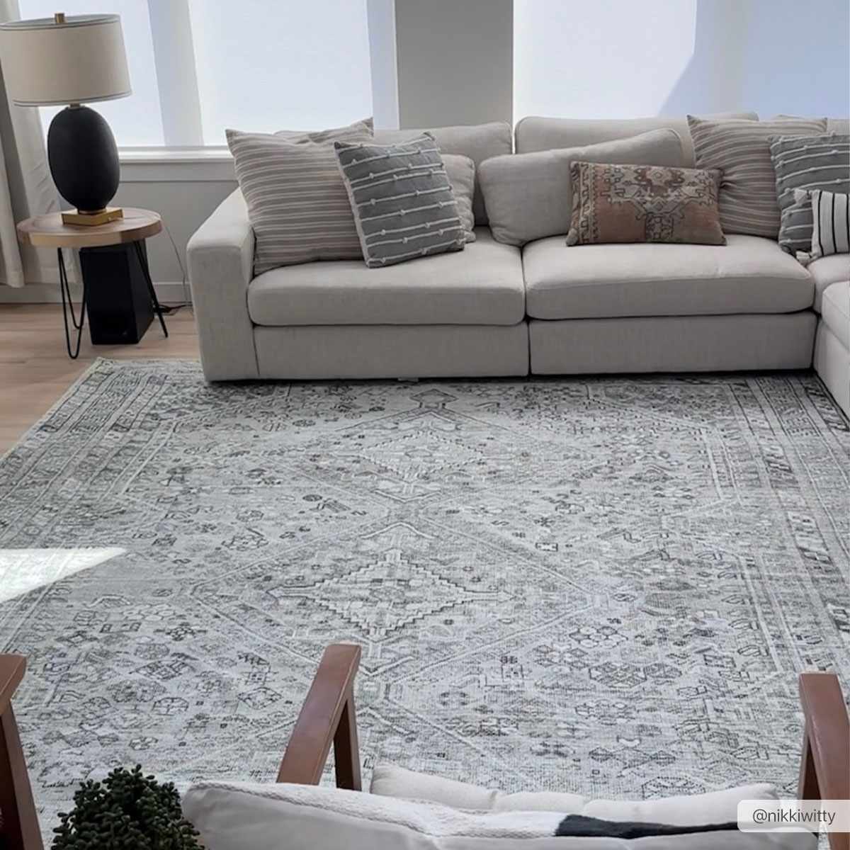 Barny Sage Flat Pile Washable Rug - Image 3