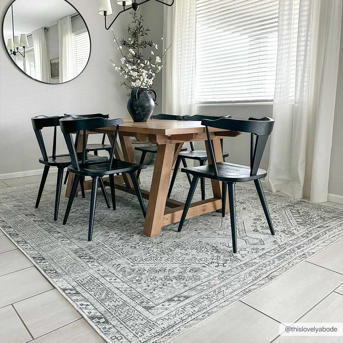 Barny Sage Flat Pile Washable Rug - Image 4