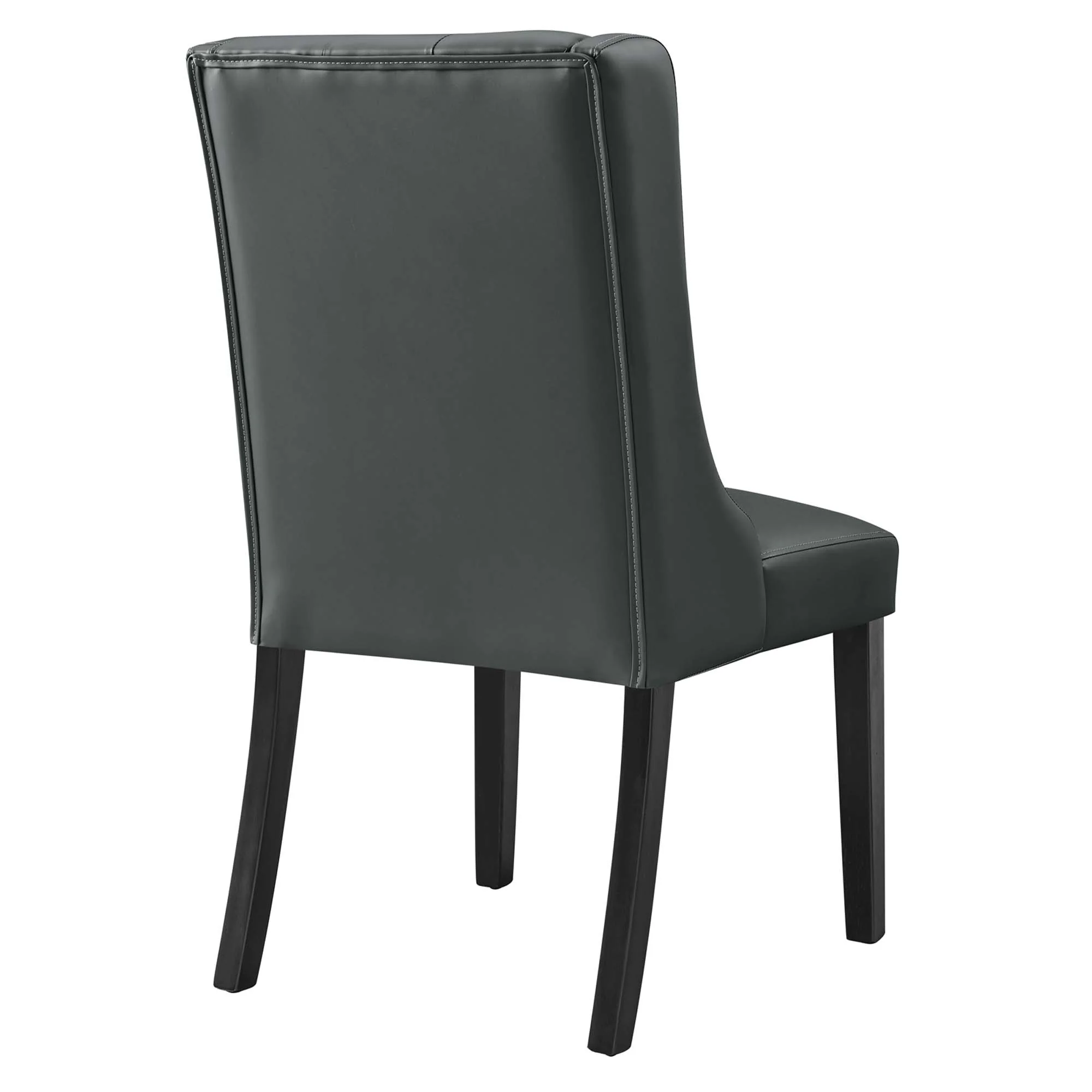 Baronet Button Tufted Vegan Leather Dining Chair by Modway - Image 11