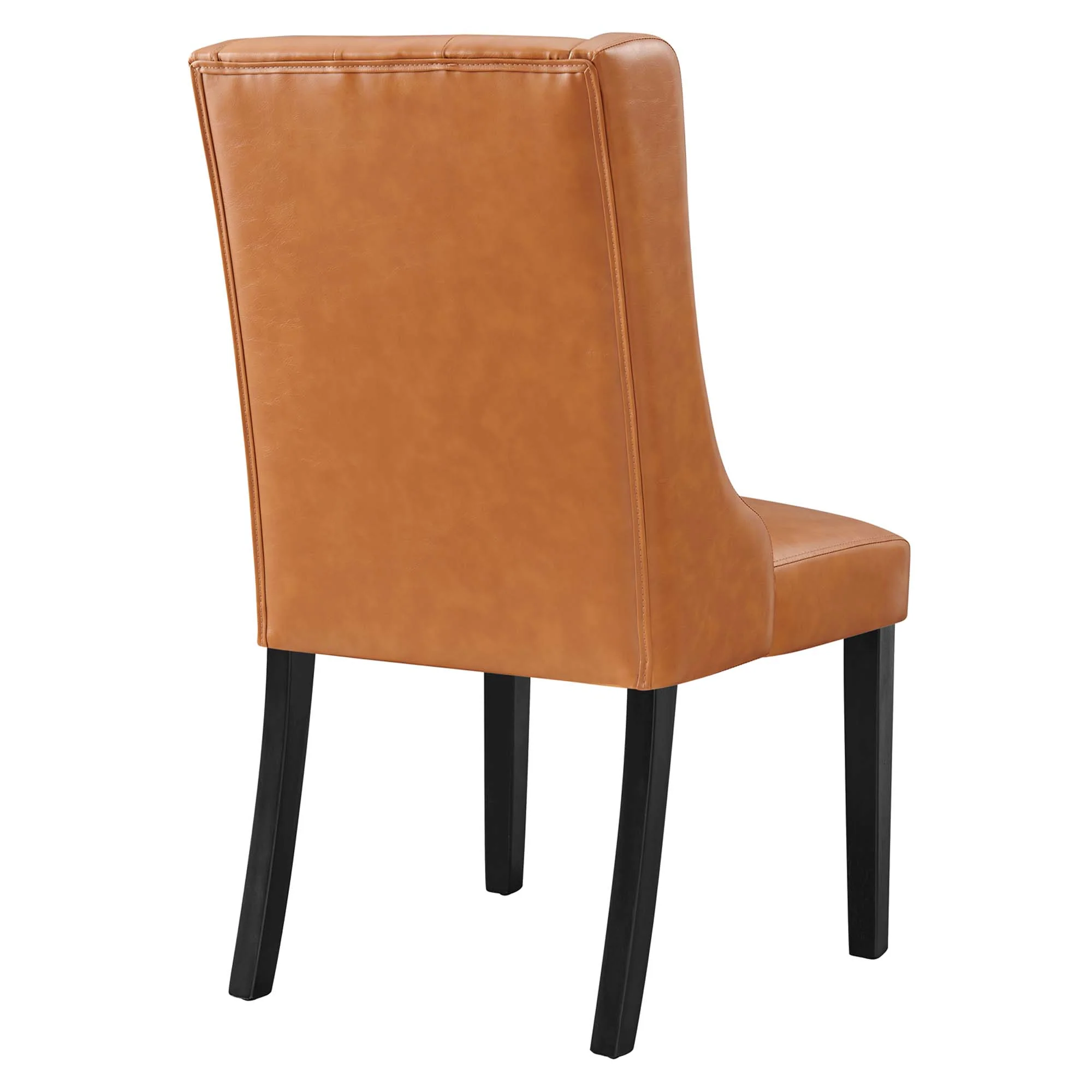 Baronet Button Tufted Vegan Leather Dining Chair by Modway - Image 4