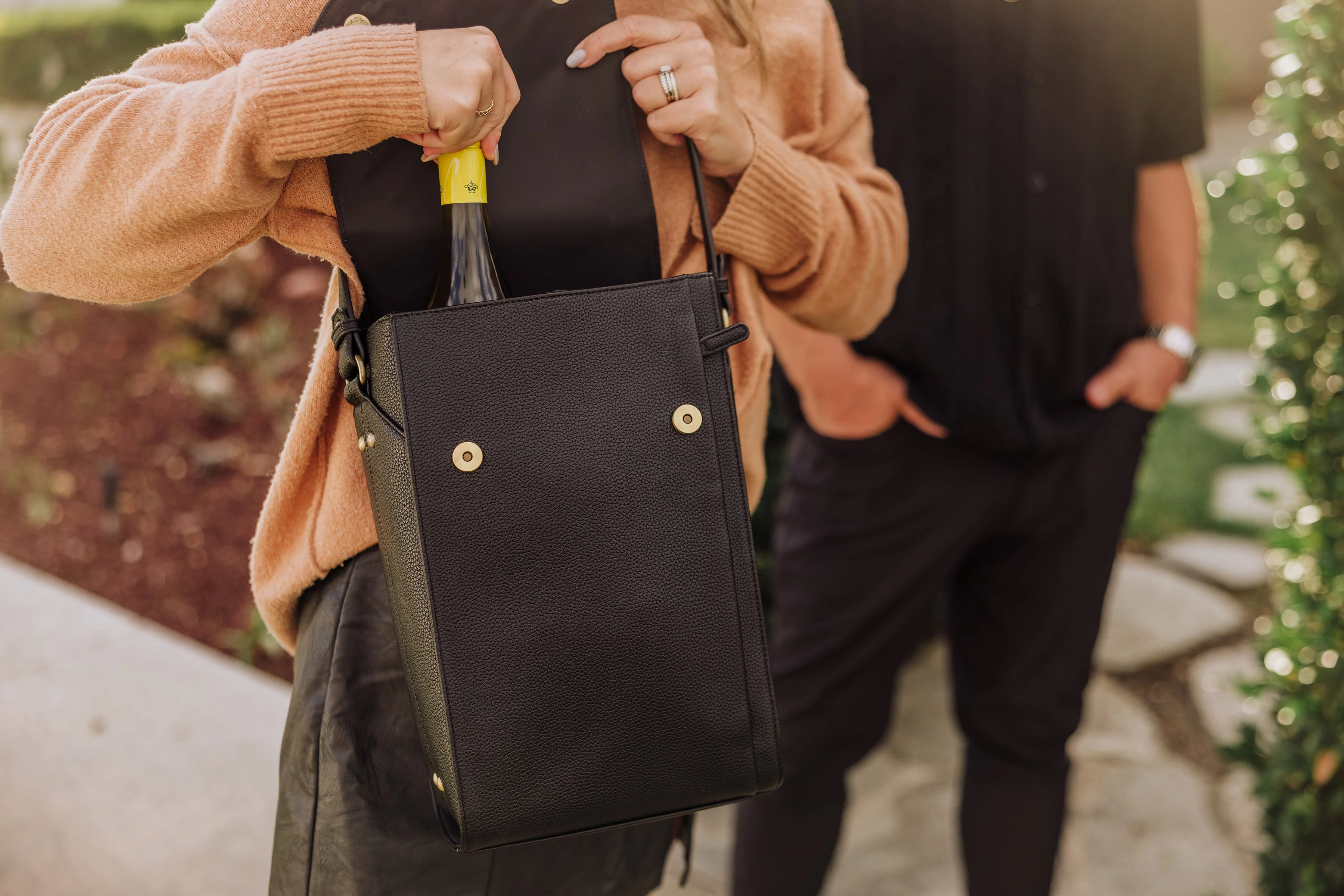 Barossa Two Bottle Leatherette Wine Tote - Image 7