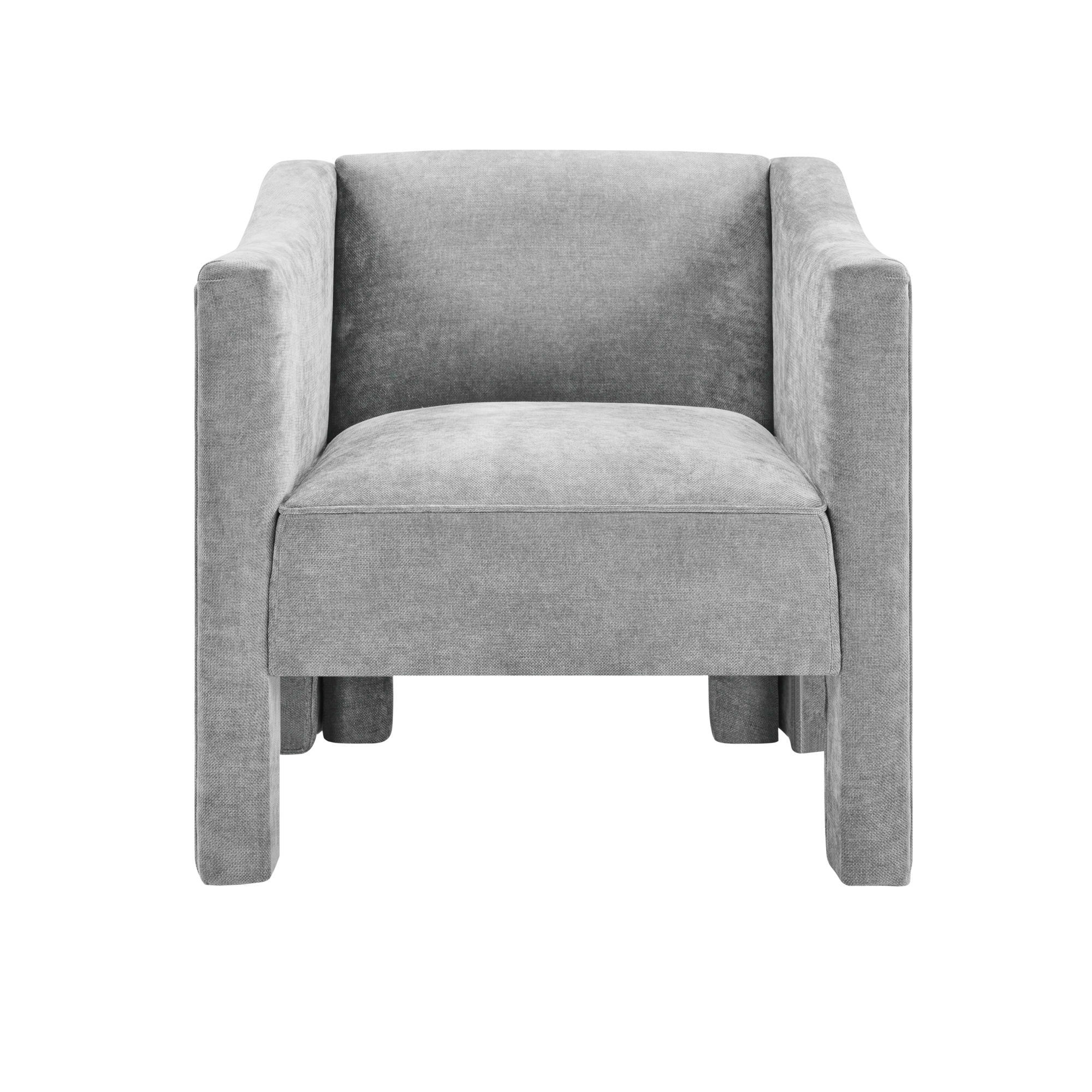 Barrel Accent Chair With Enclosed Arms - Image 3