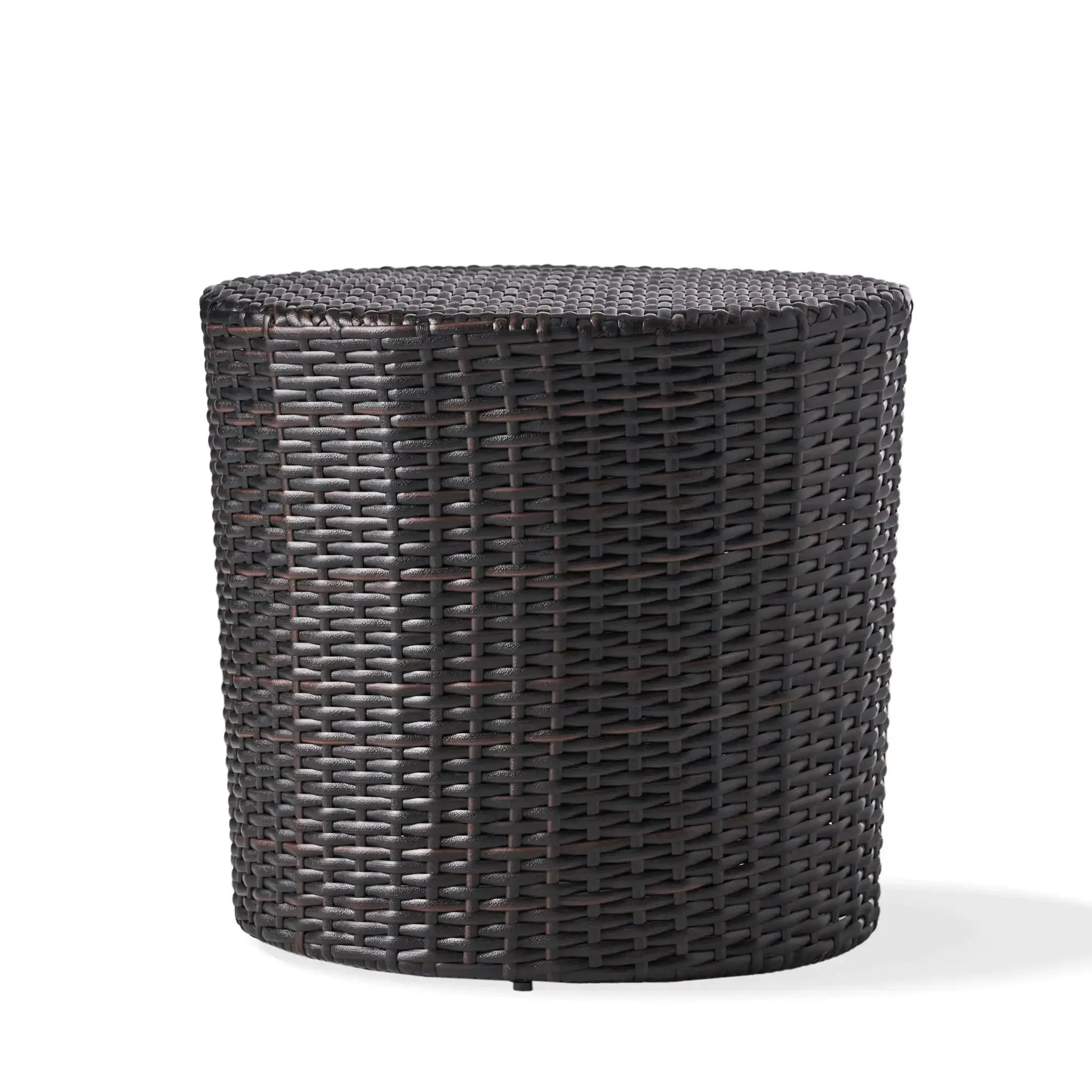 Barrel Side Table With Handcrafted Details - Image 2