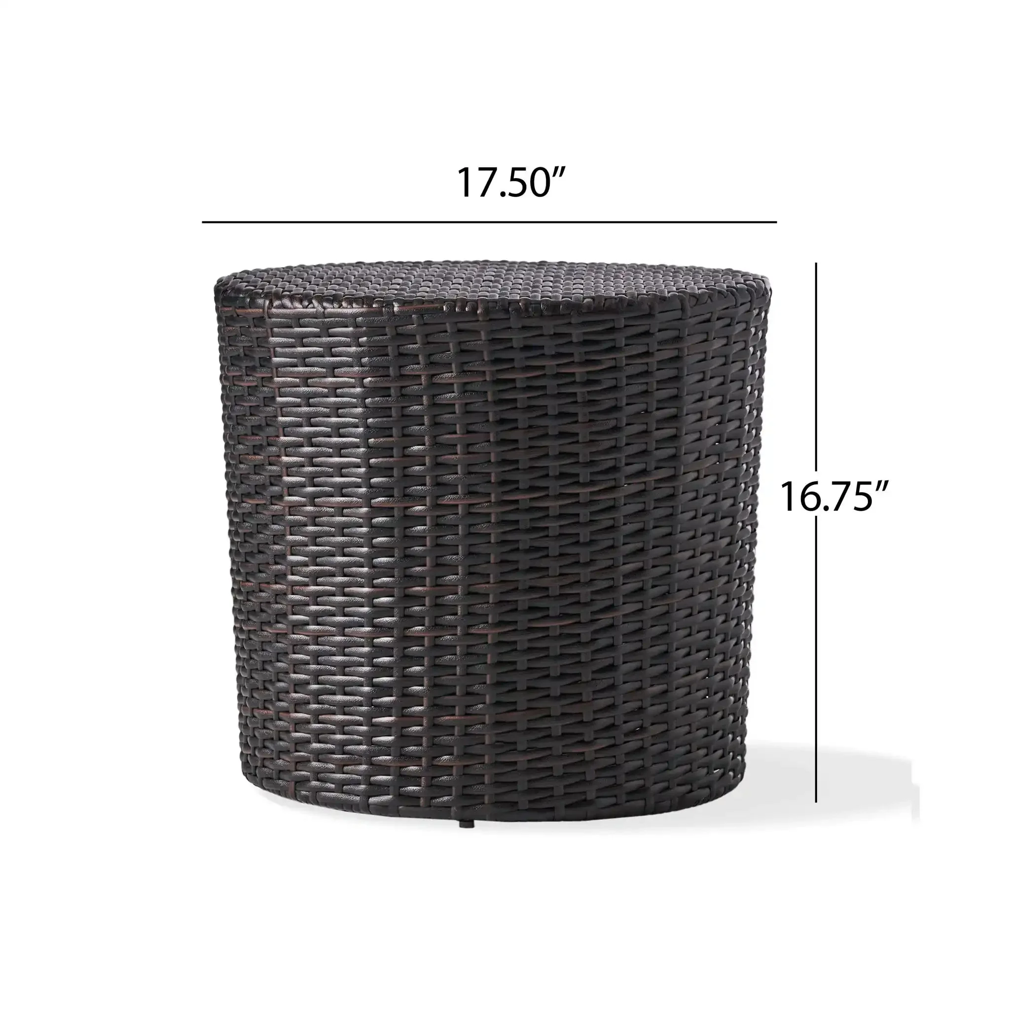 Barrel Side Table With Handcrafted Details - Image 5