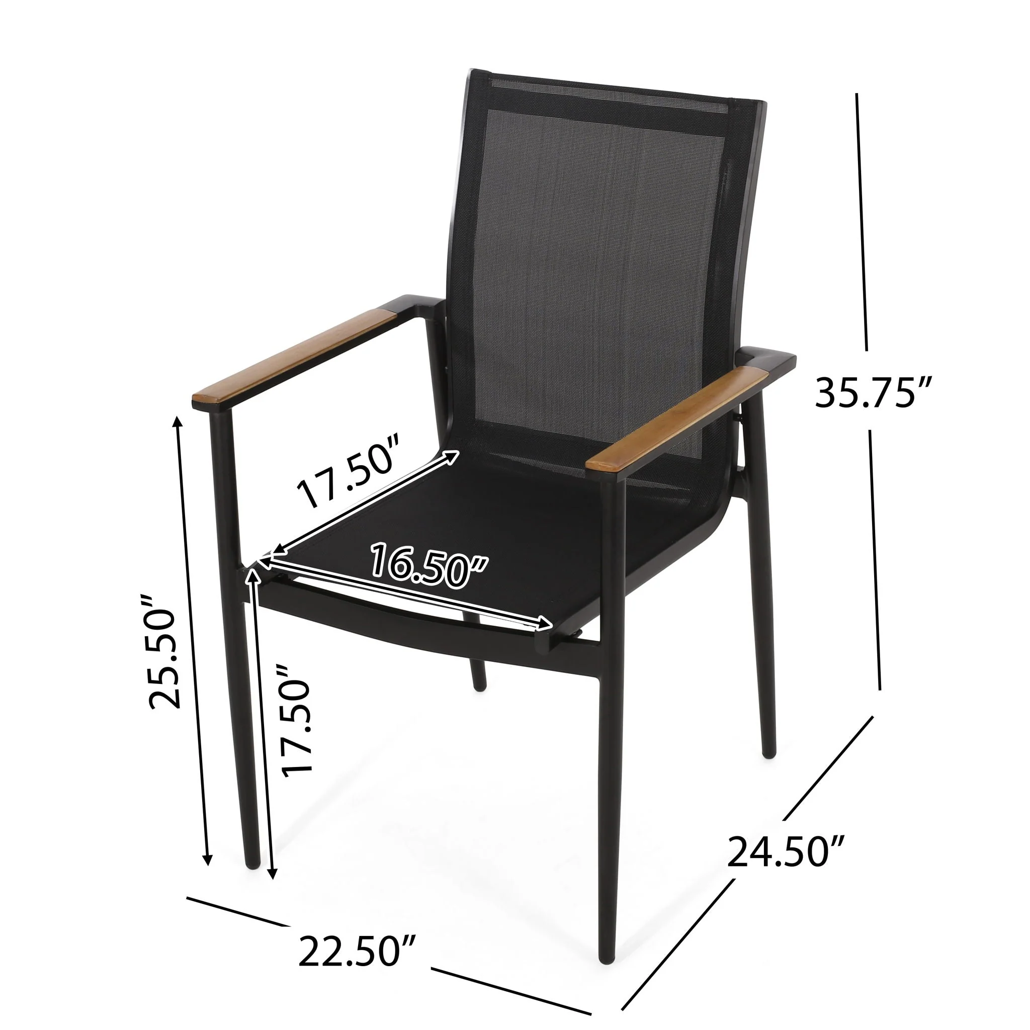 Barrister - Dining Chair (Set of 2) - Black / Natural - Image 4