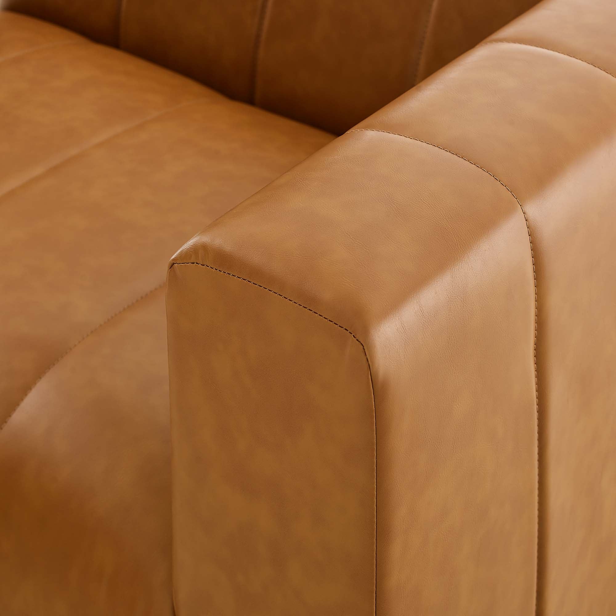 Bartlett 4-Piece Vegan Leather Sectional Sofa by Modway - Image 7
