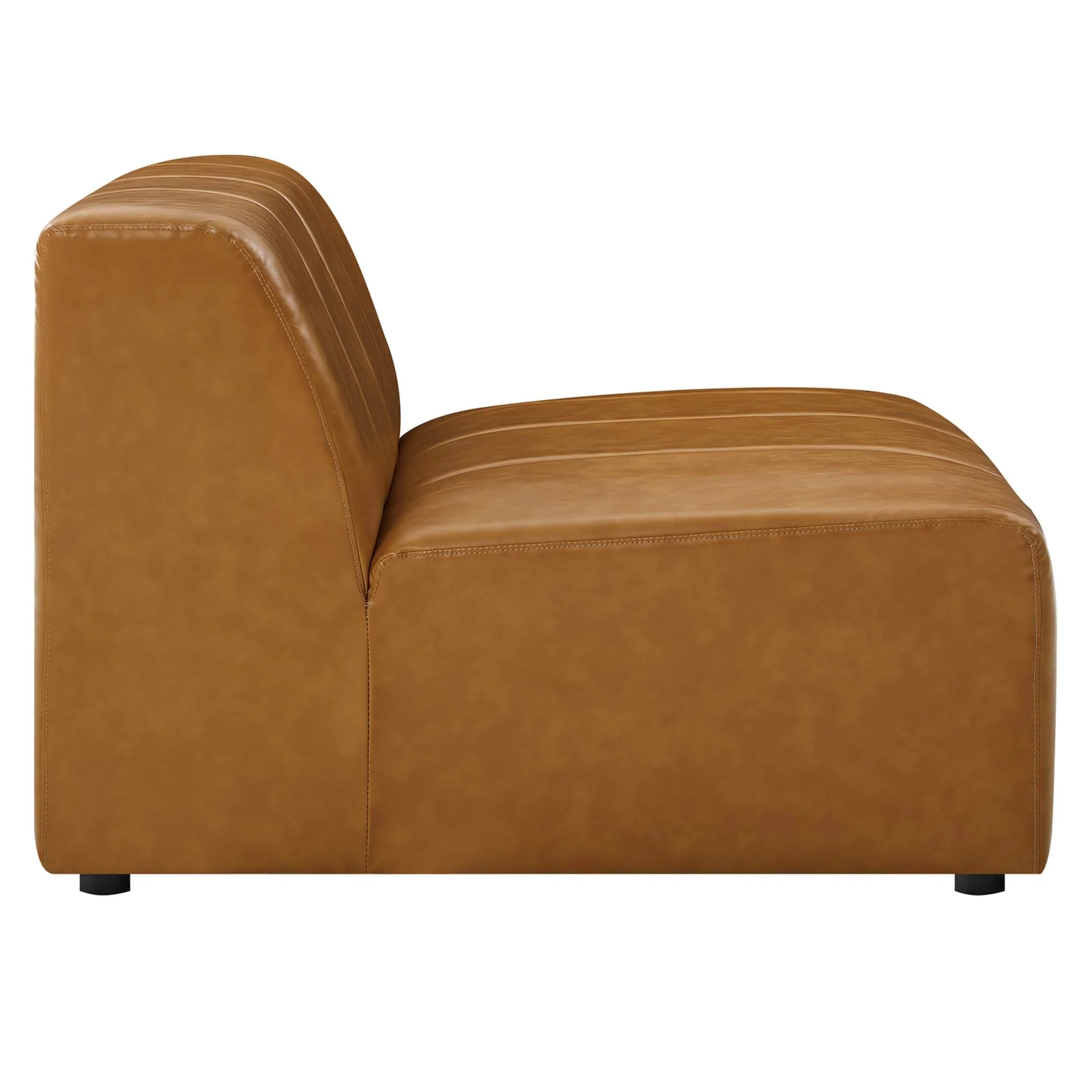 Bartlett 6-Piece Vegan Leather Sectional Sofa by Modway - Image 7