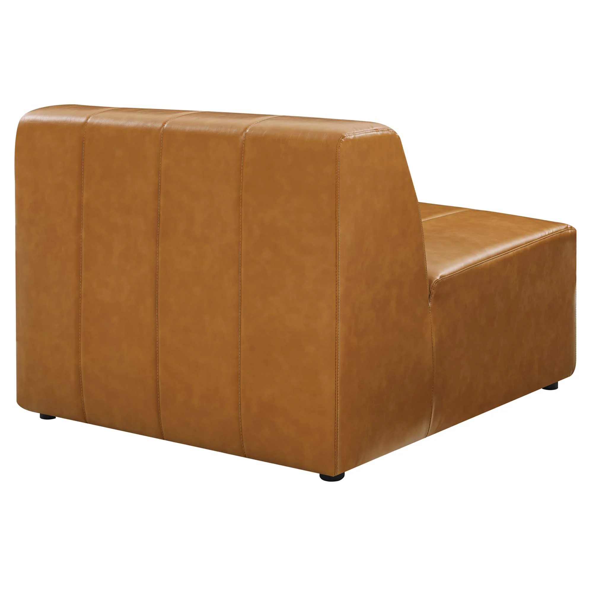Bartlett Vegan Leather Armless Chair by Modway - Image 4