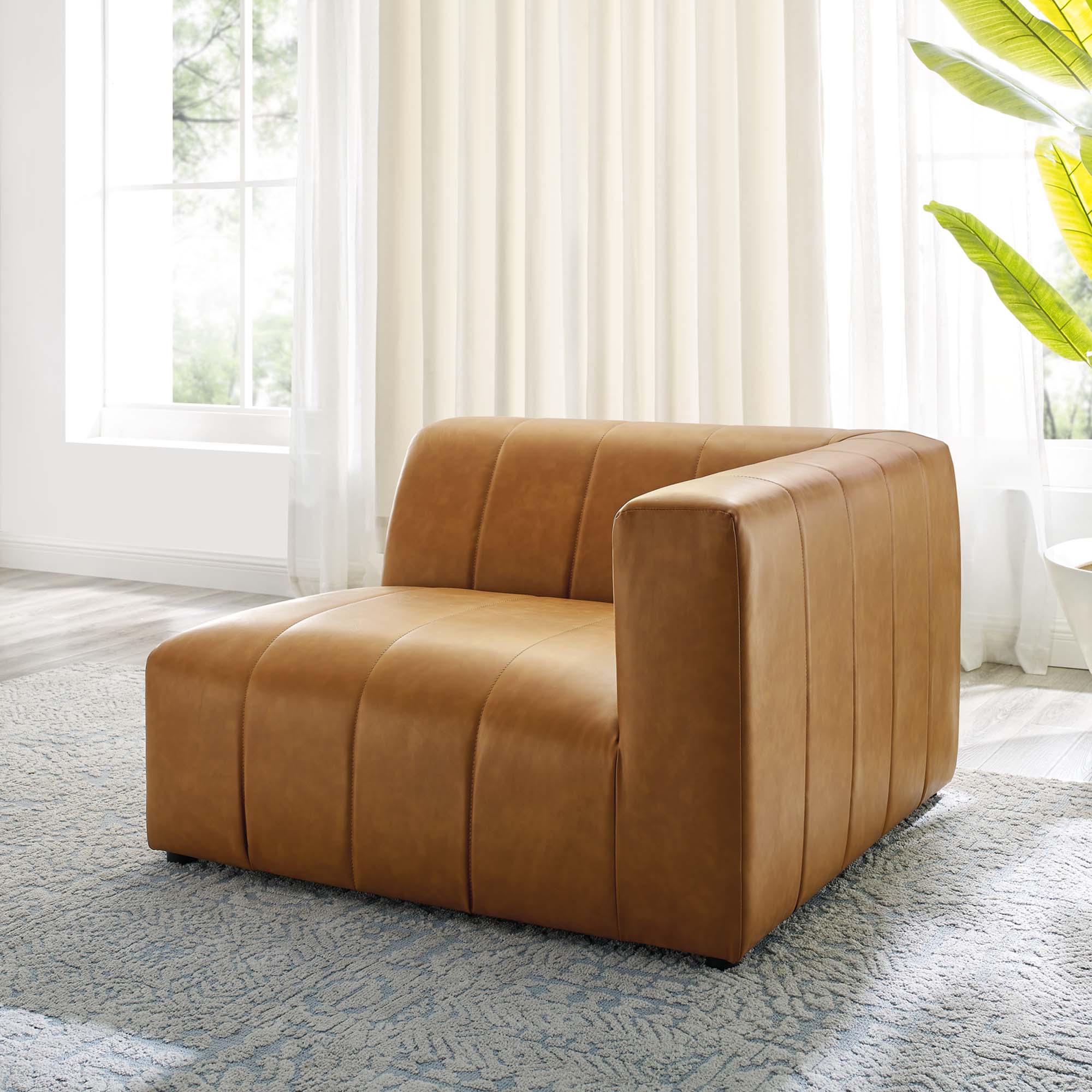 Bartlett Vegan Leather Right-Arm Chair by Modway - Image 7