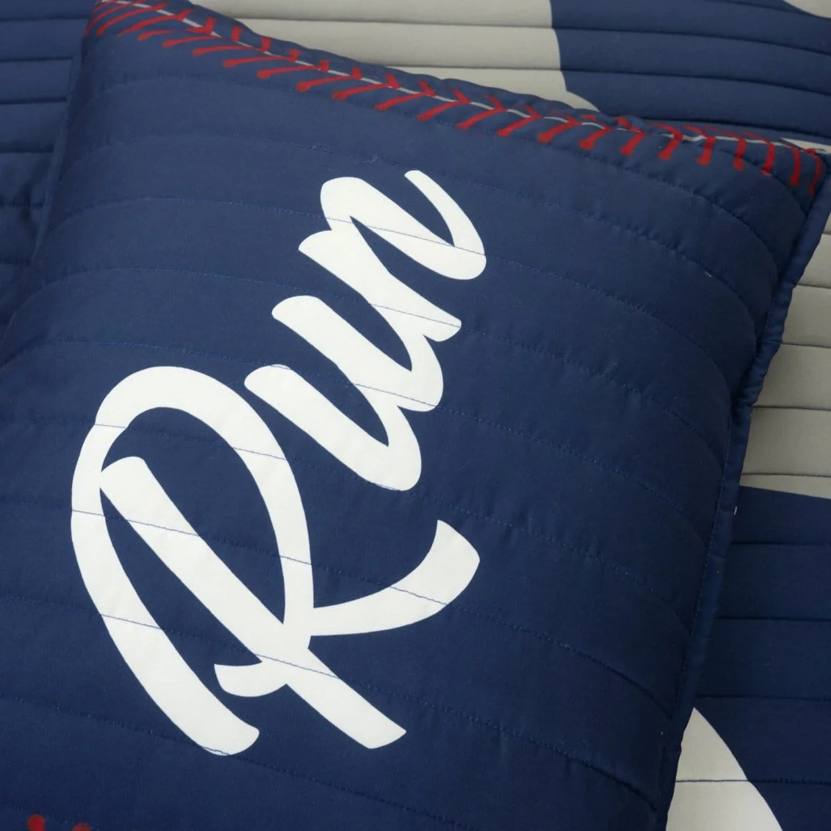 Baseball Game Reversible Oversized Kids Quilt Set - Image 22
