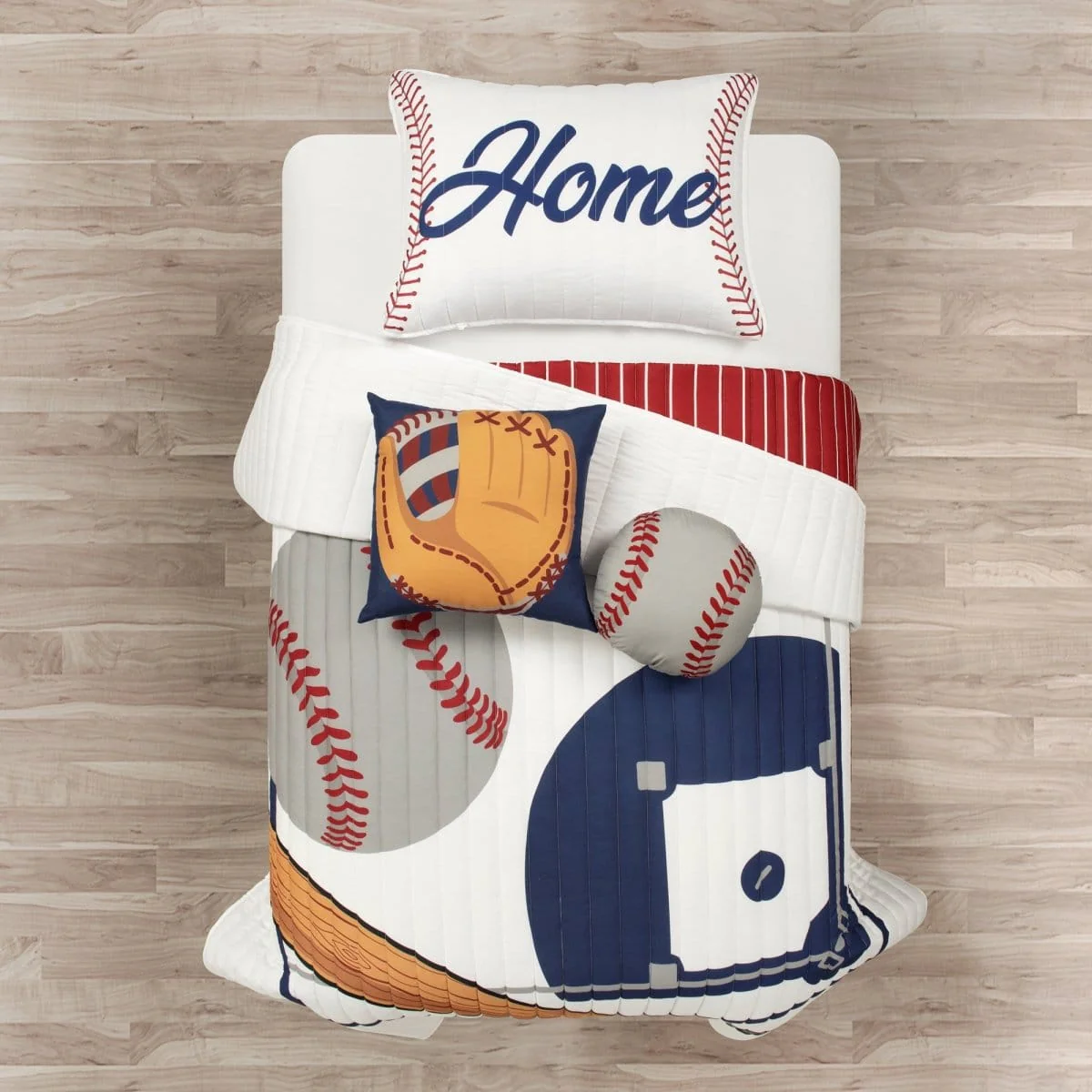 Baseball Game Reversible Oversized Kids Quilt Set - Image 44