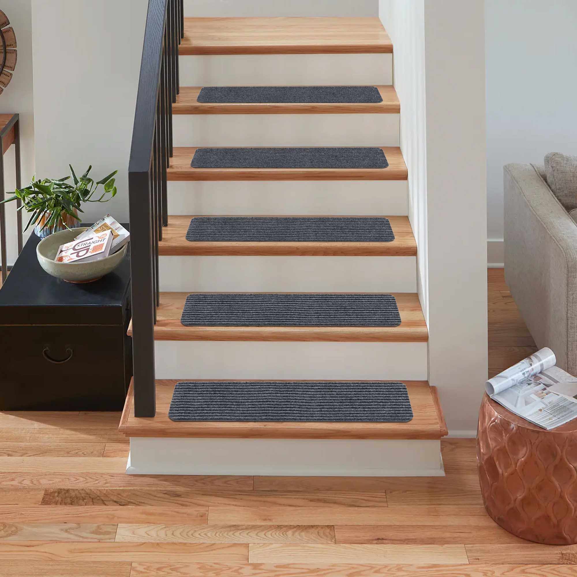 Basic Stair Tread Rugs, Light Gray - Image 7