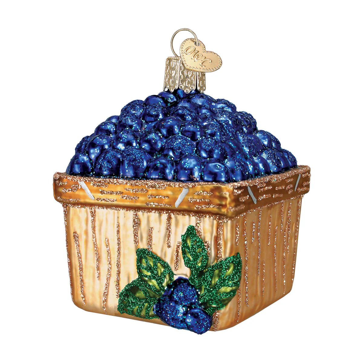 Basket Of Blueberries Christmas Ornament - Image 3