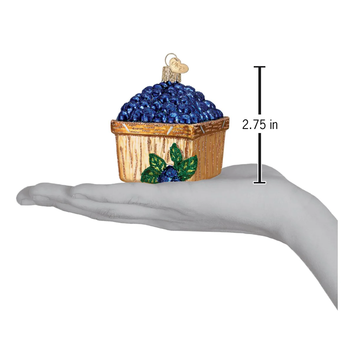 Basket Of Blueberries Christmas Ornament - Image 4