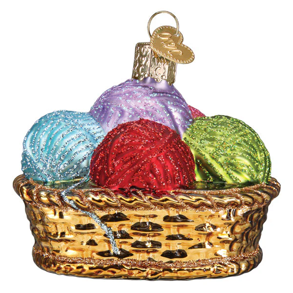 Basket Of Yarn Ornament by Old World Christmas - Image 3
