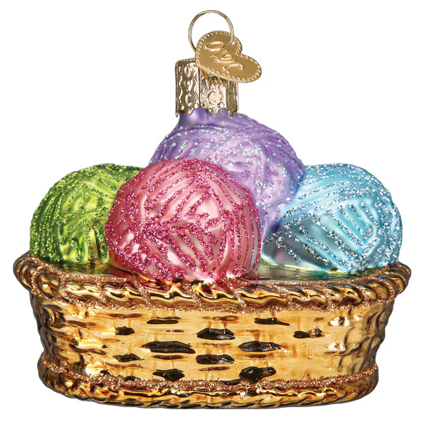 Basket Of Yarn Ornament by Old World Christmas - Image 4