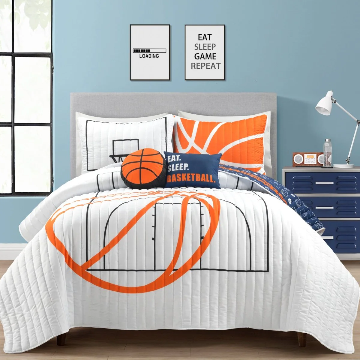 Basketball Game Reversible Quilt Set - Image 19