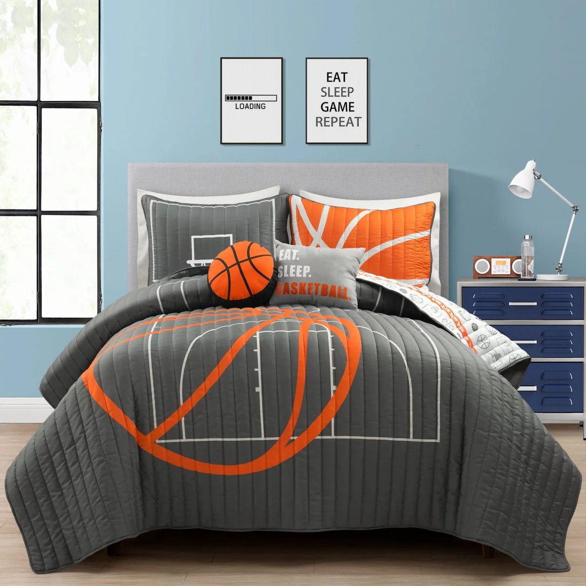 Basketball Game Reversible Quilt Set - Image 45