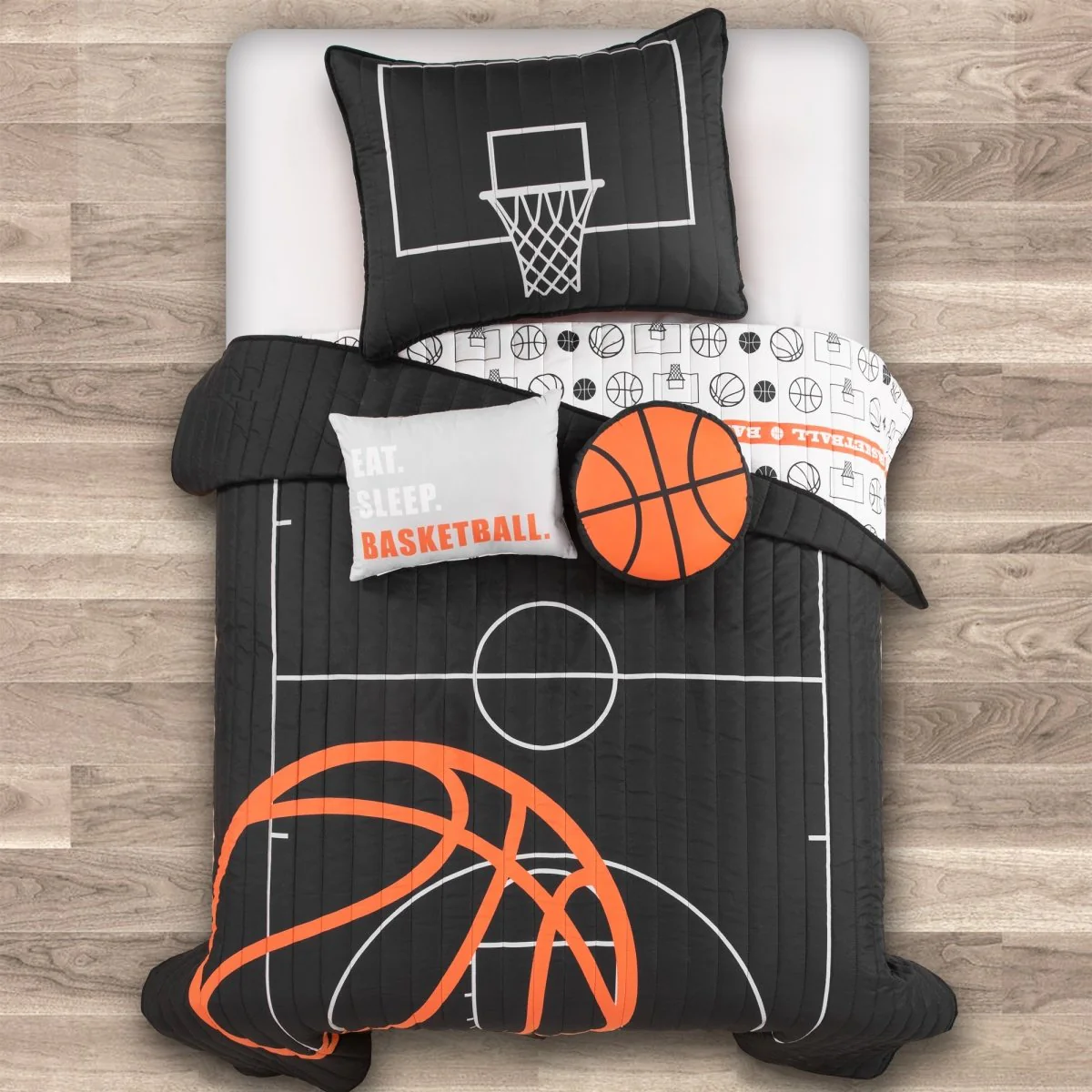 Basketball Game Reversible Quilt Set - Image 55