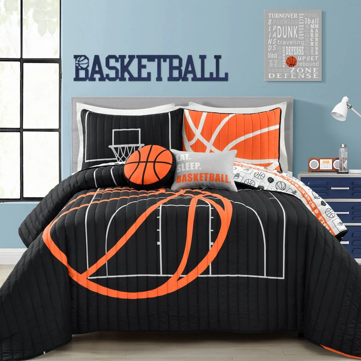 Basketball Game Reversible Quilt Set - Image 59