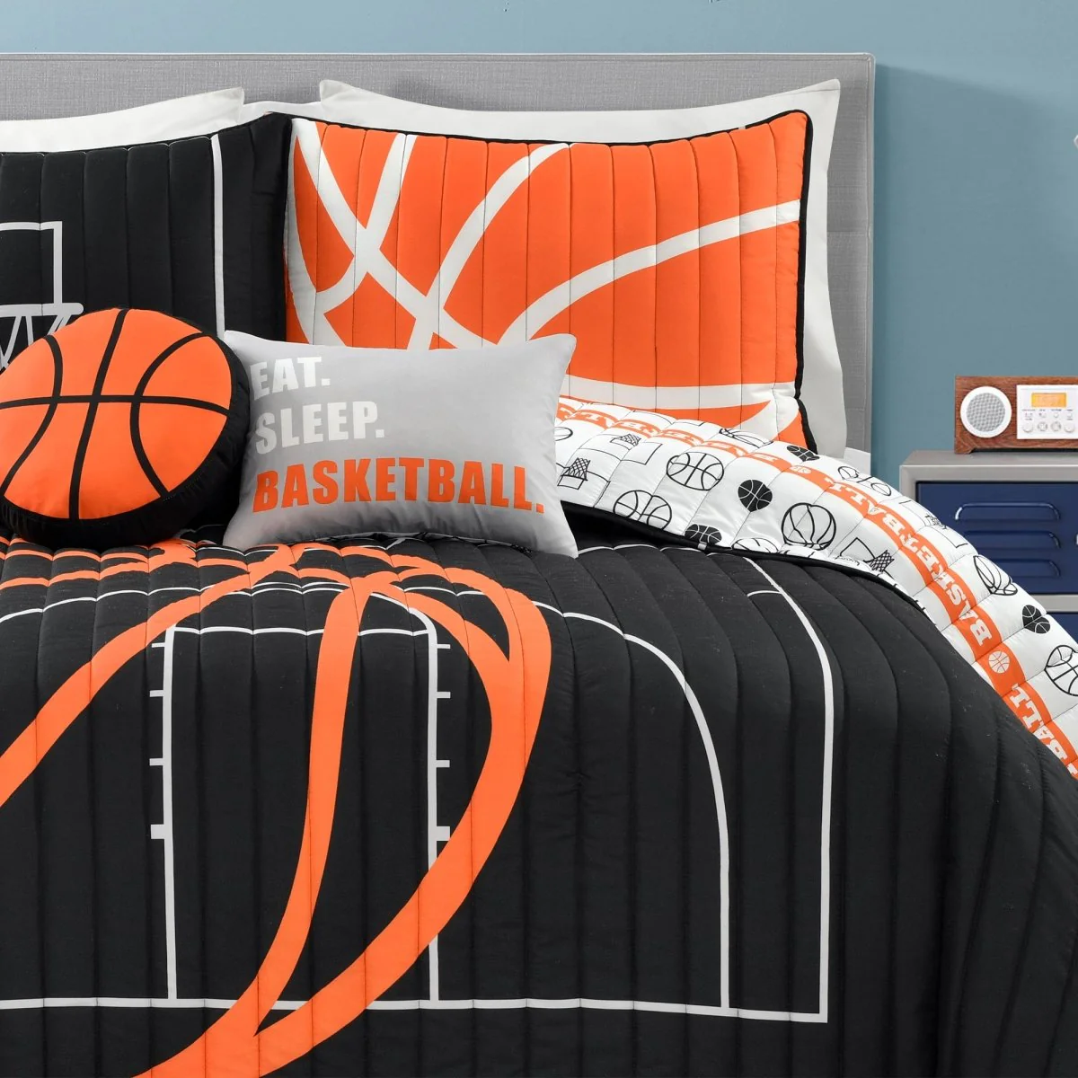 Basketball Game Reversible Quilt Set - Image 61