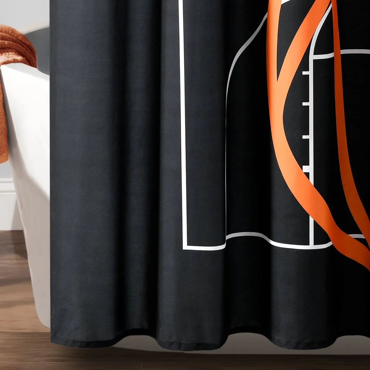 Basketball Game Shower Curtain - Image 4