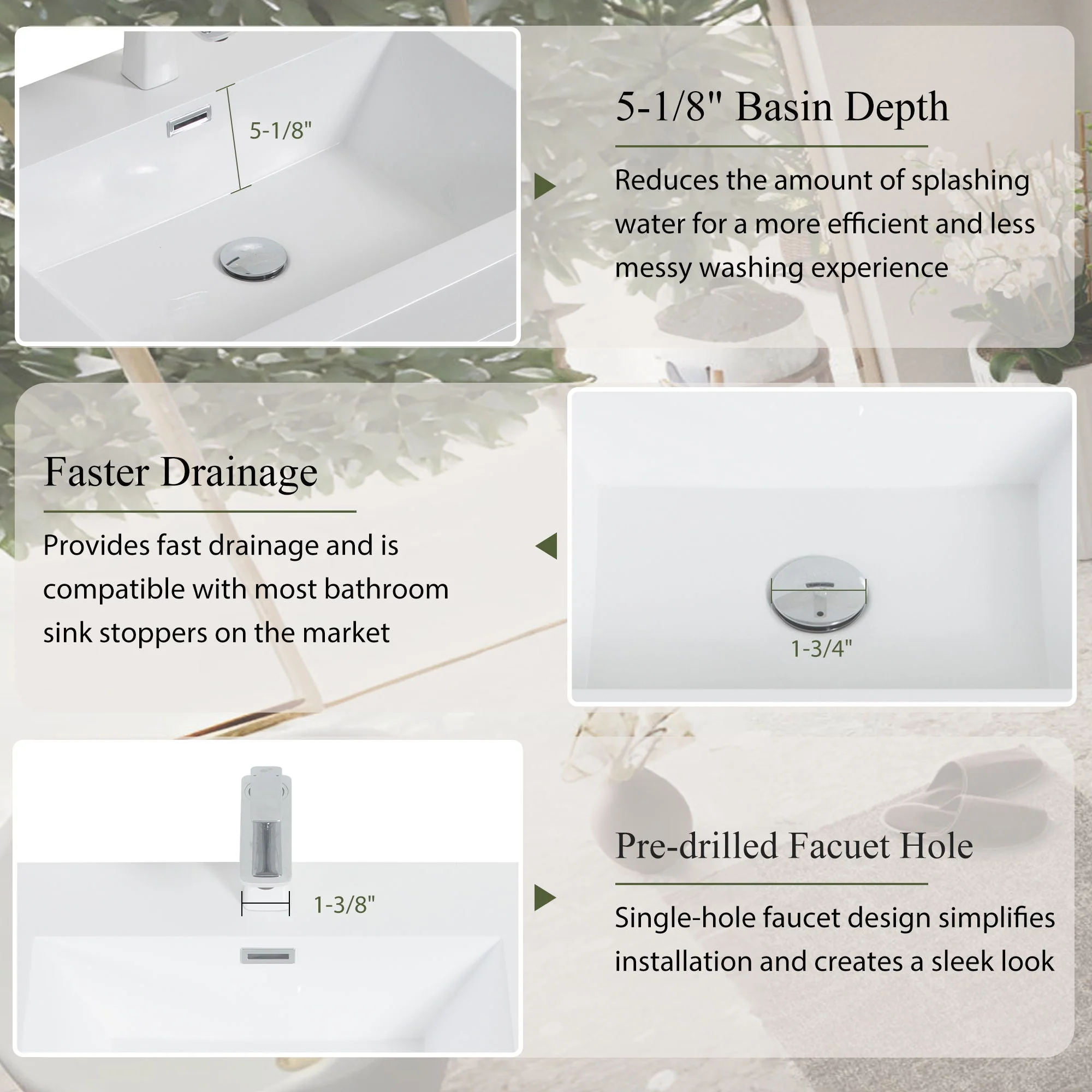 Bathin Freestanding Bathroom Vanity With Double Sinks, Bathroom Storage Vanity Cabinet With Stone Resin Countertop And Soft Close Drawers - Image 13