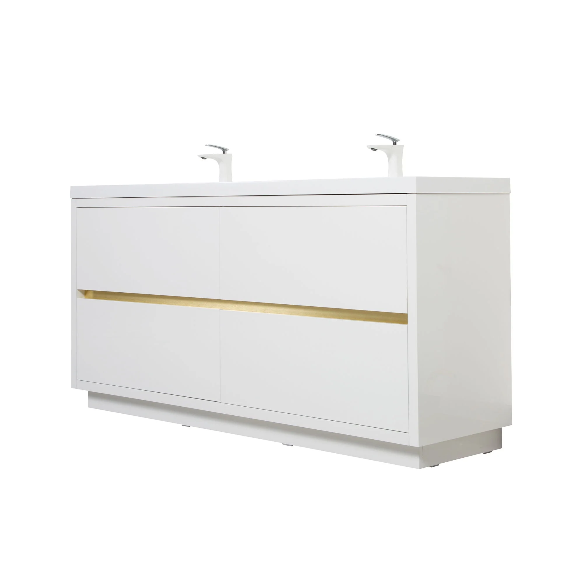 Bathin Freestanding Bathroom Vanity With Double Sinks, Bathroom Storage Vanity Cabinet With Stone Resin Countertop And Soft Close Drawers - Image 22