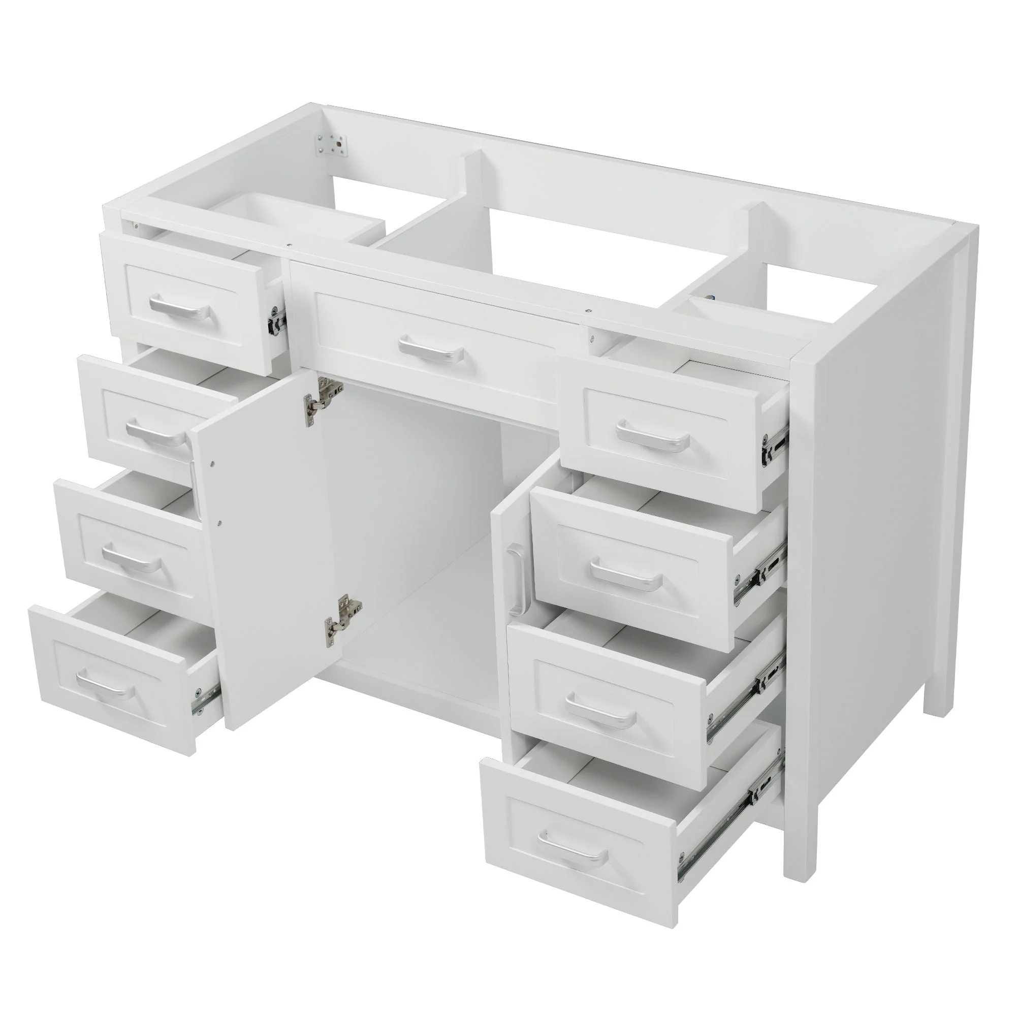 Bathroom Vanity Cabinet with 2 Soft Close Doors and 8 Drawers - Image 2