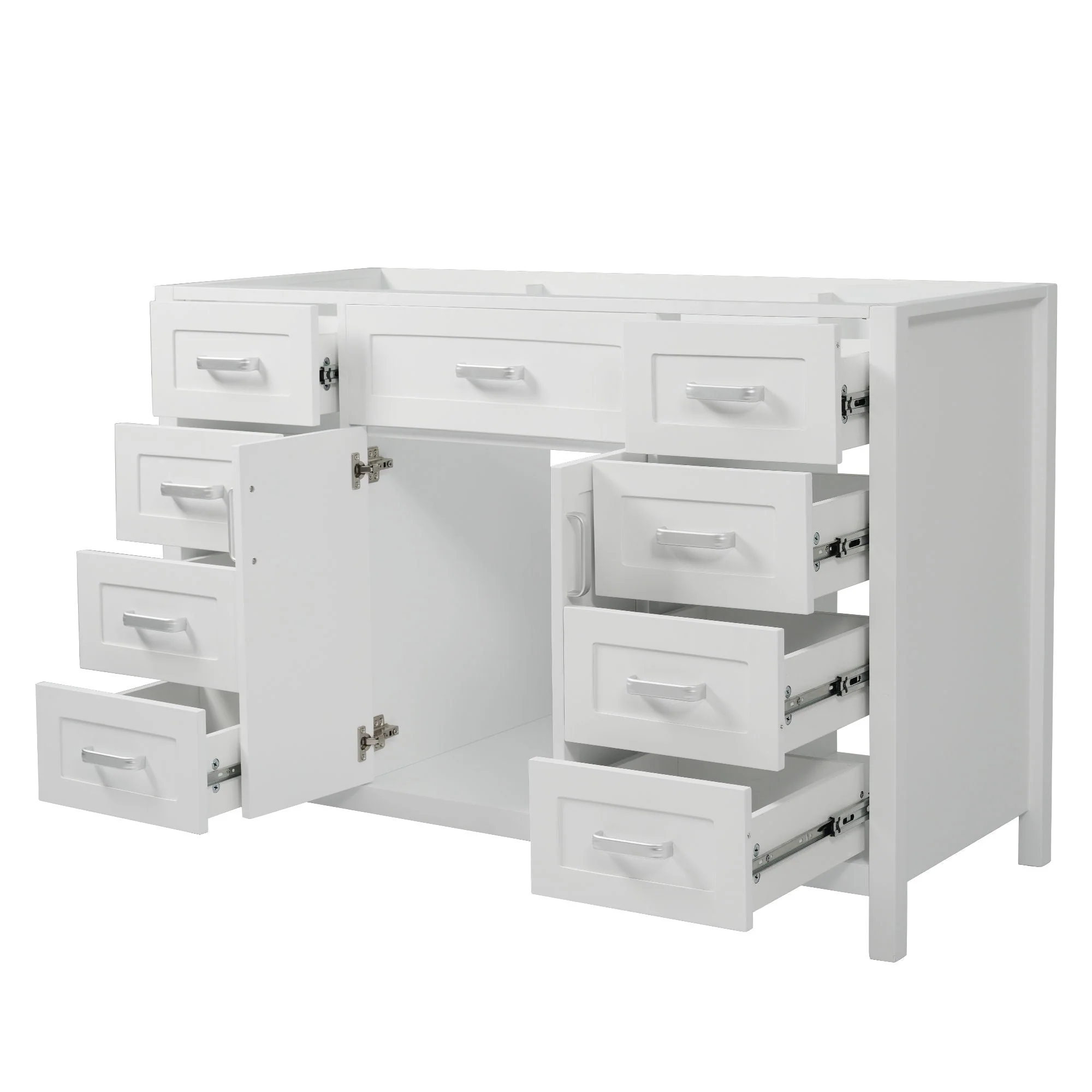 Bathroom Vanity Cabinet with 2 Soft Close Doors and 8 Drawers - Image 3
