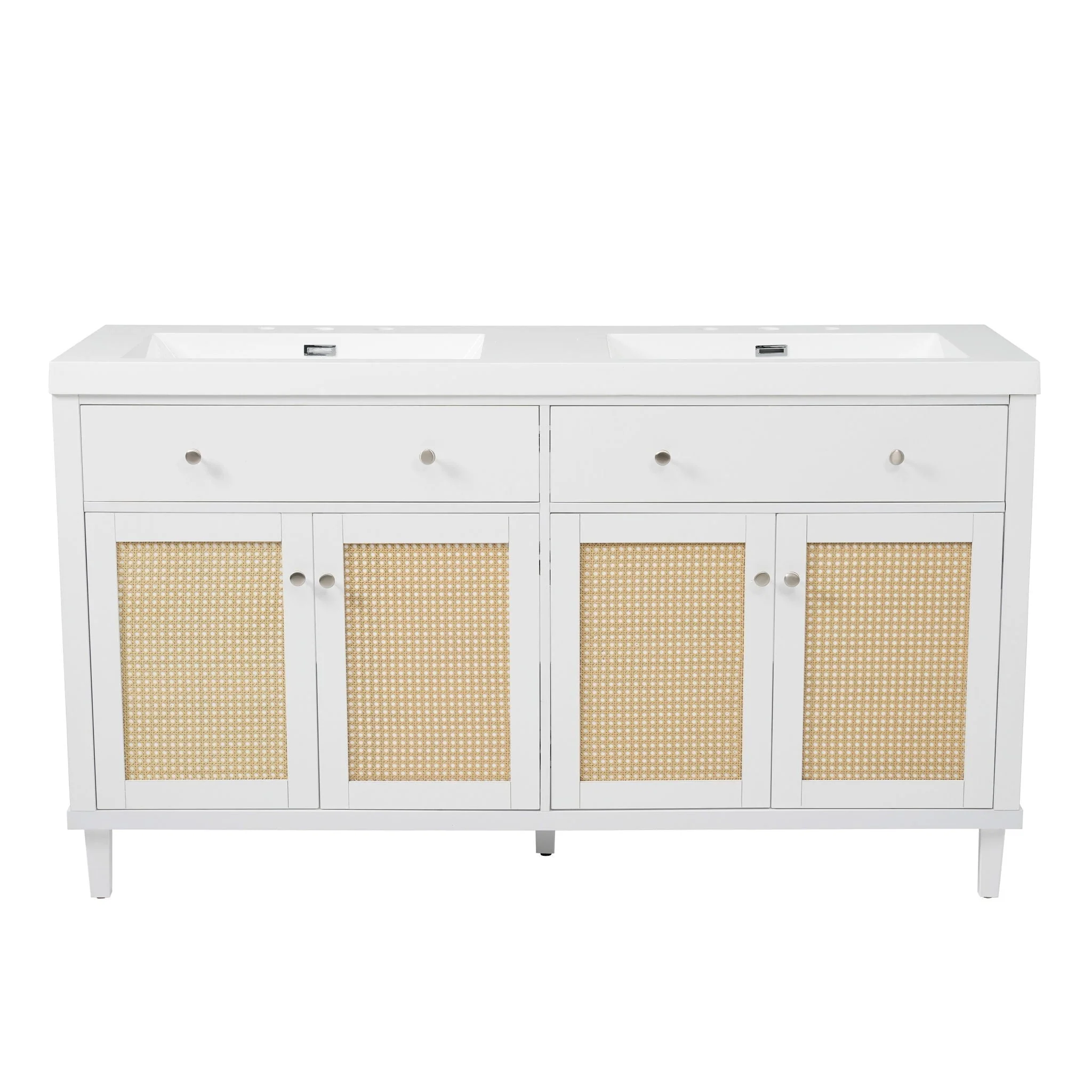Bathroom Vanity With Double Sink, Large Storage Space - Image 2