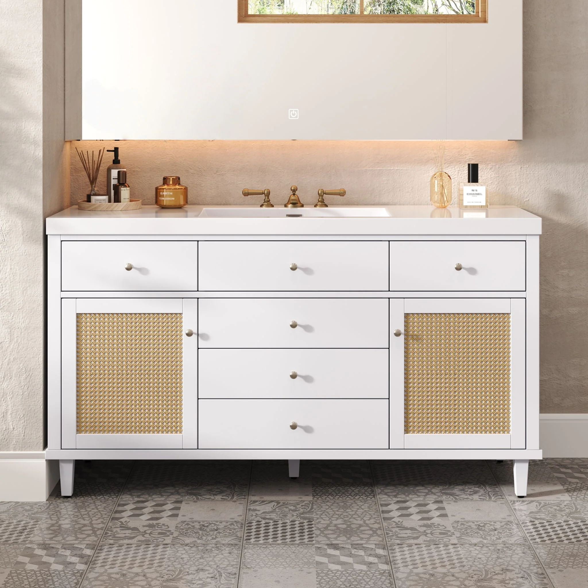 Bathroom Vanity With Sink, 5 Legs, Soft Close Drawers - Image 6