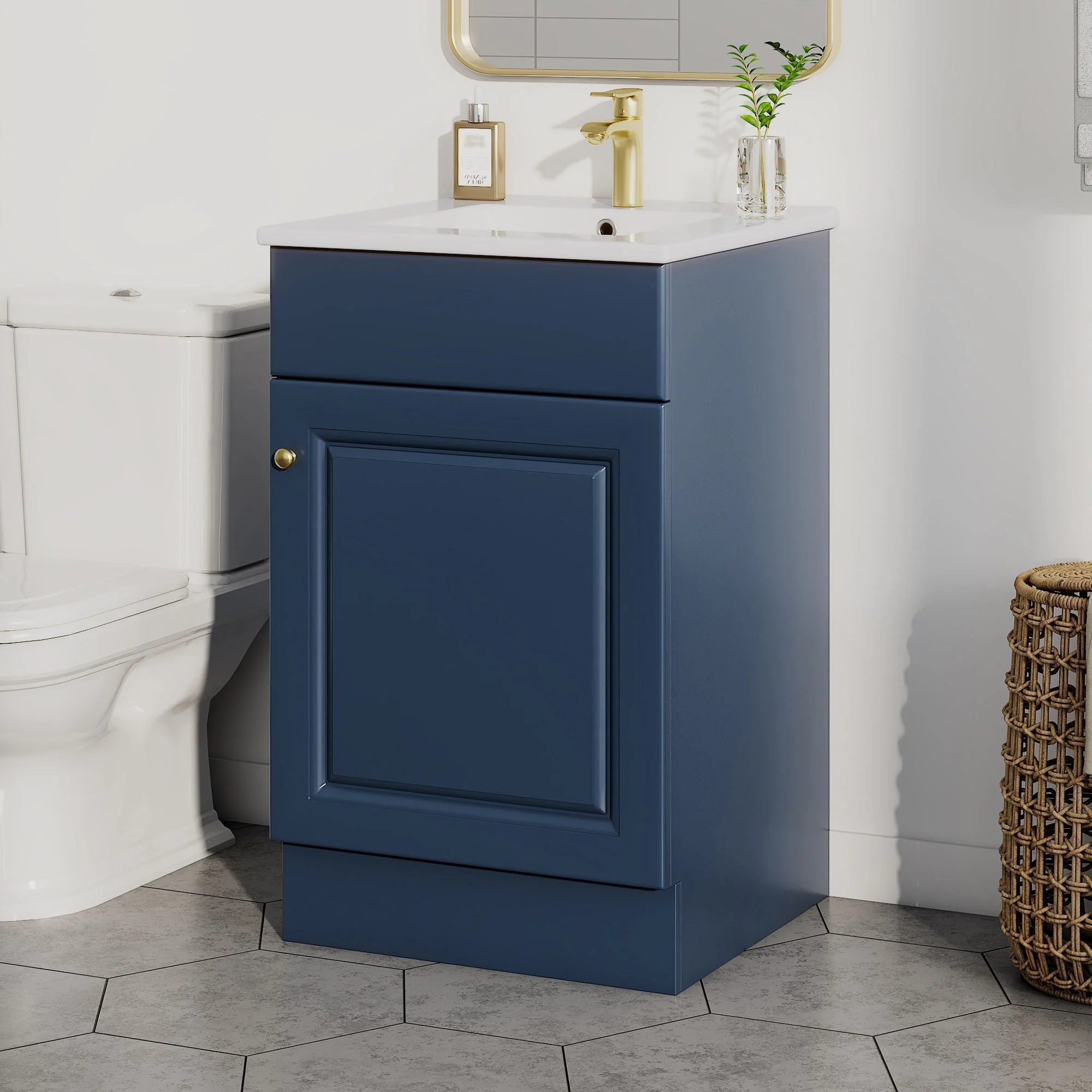 Bathroom Vanity With Sink, Cabinet With Adjustable Shelf - Image 22