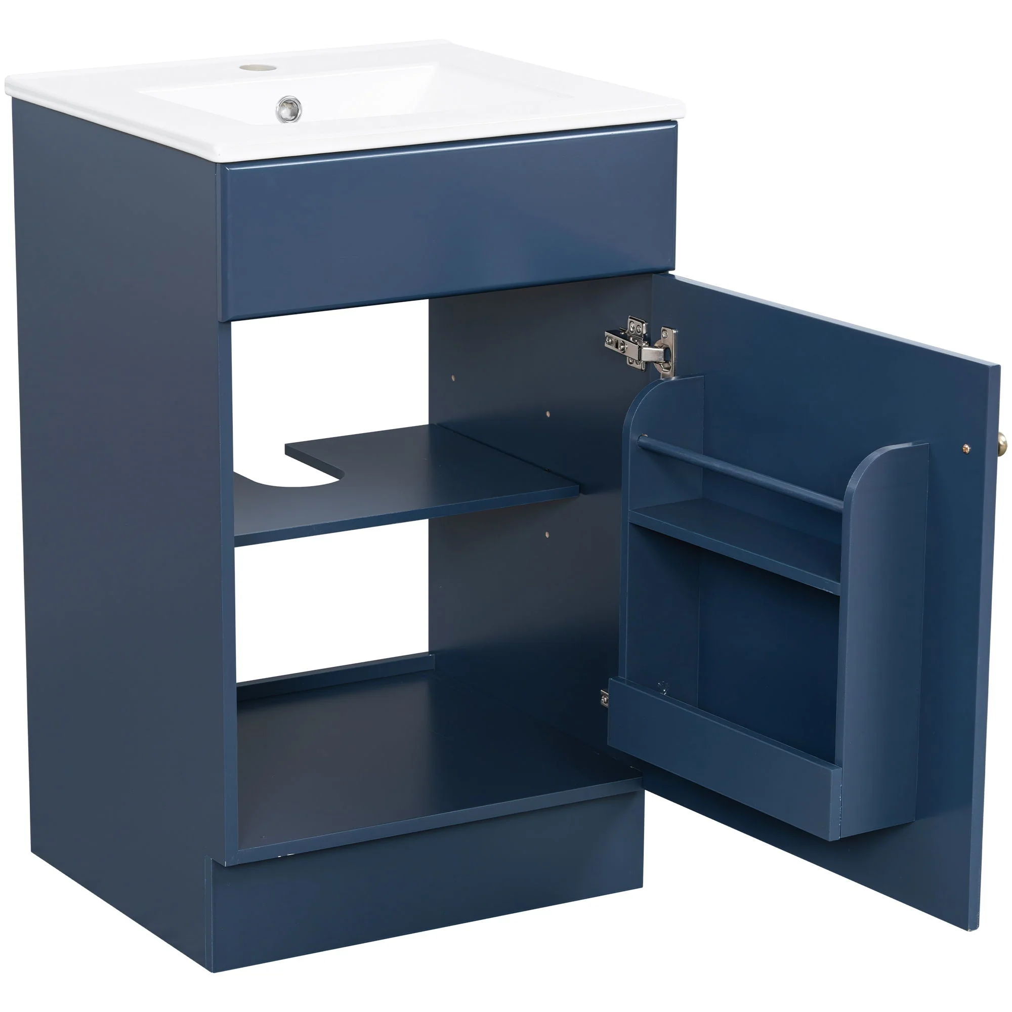 Bathroom Vanity With Sink, Cabinet With Adjustable Shelf - Image 6