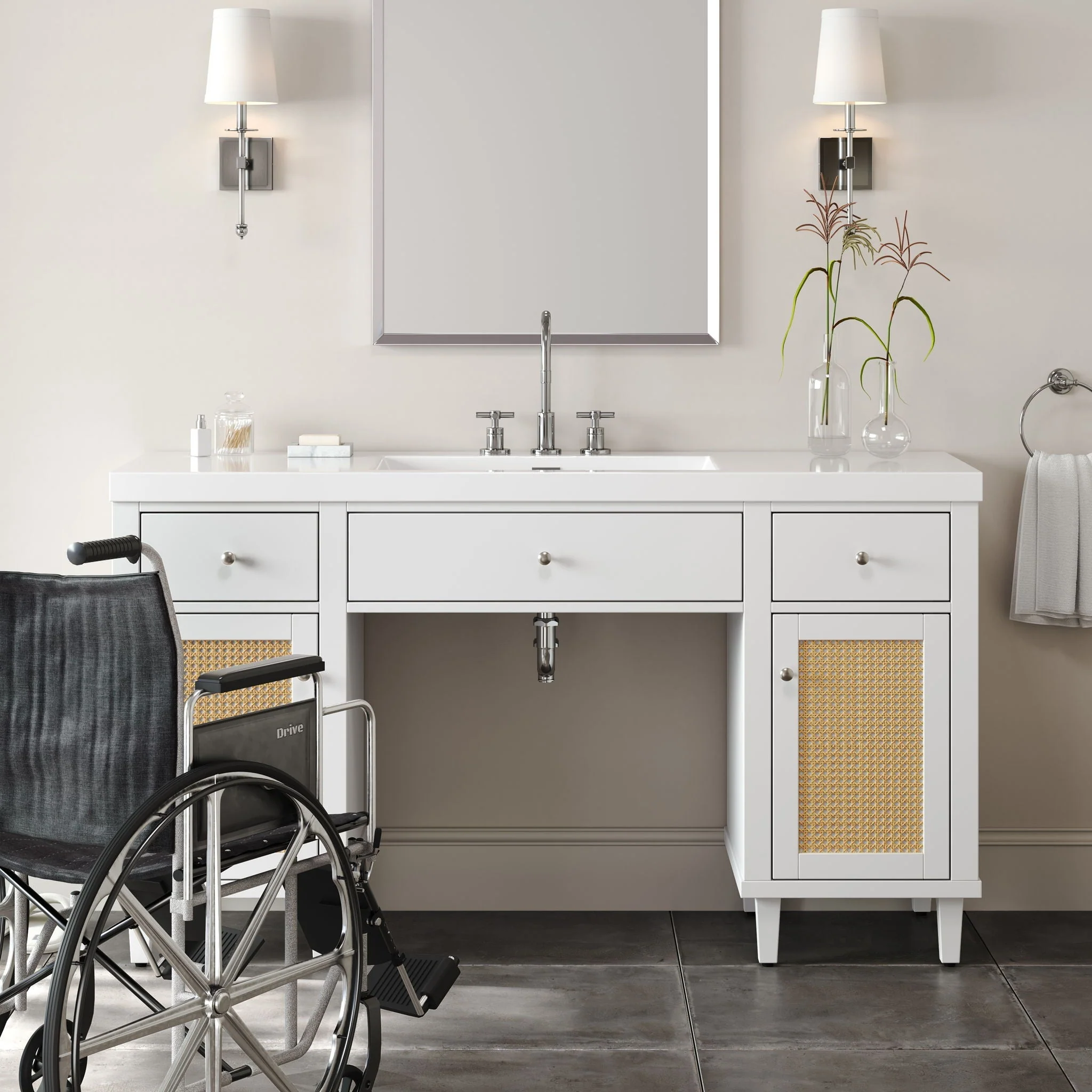 Bathroom Vanity With Sink, Spacious Storage Cabinet - Image 3