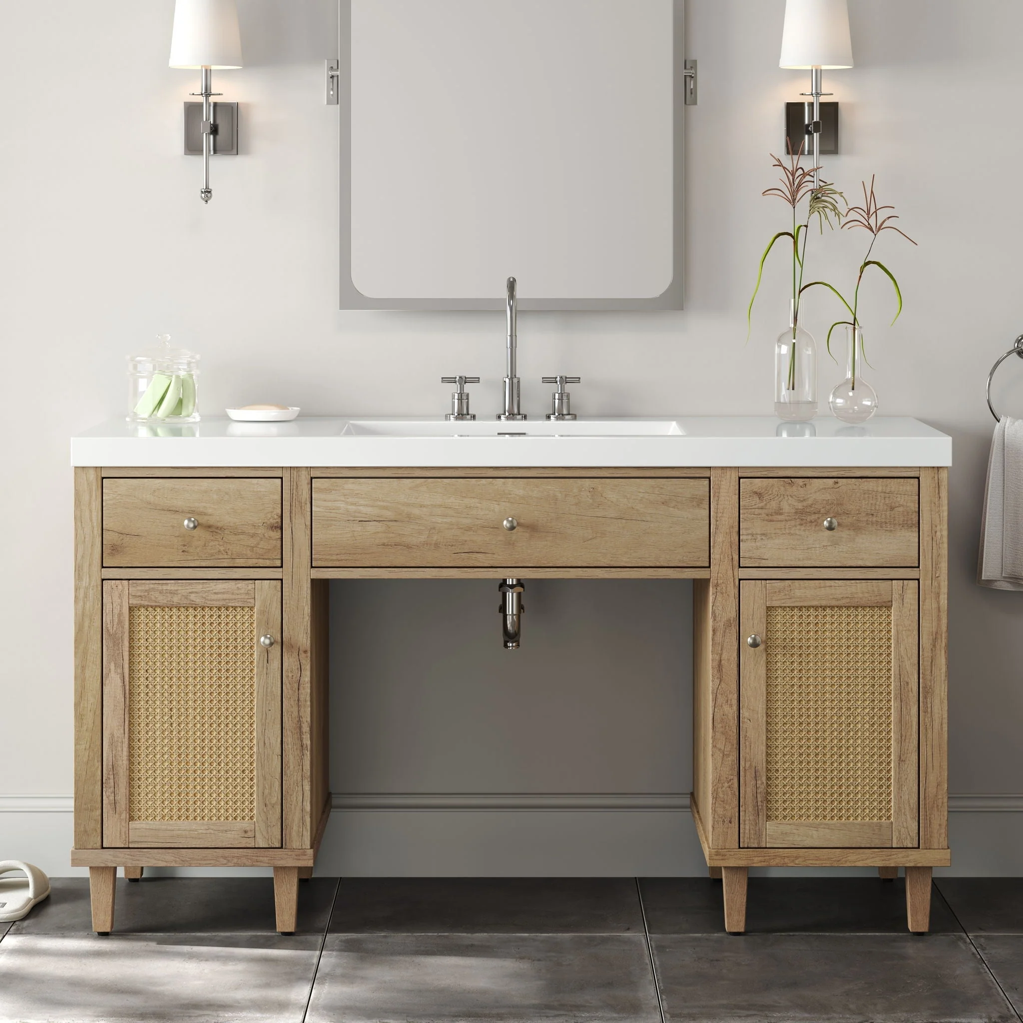 Bathroom Vanity With Sink, Spacious Storage Cabinet - Image 7