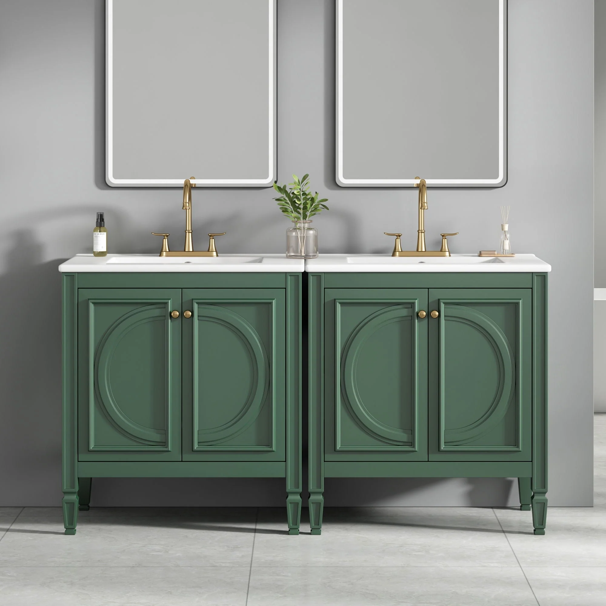 Bathroom Vanity With Sink With 2 Doors And Adjustable Shelf - Image 19