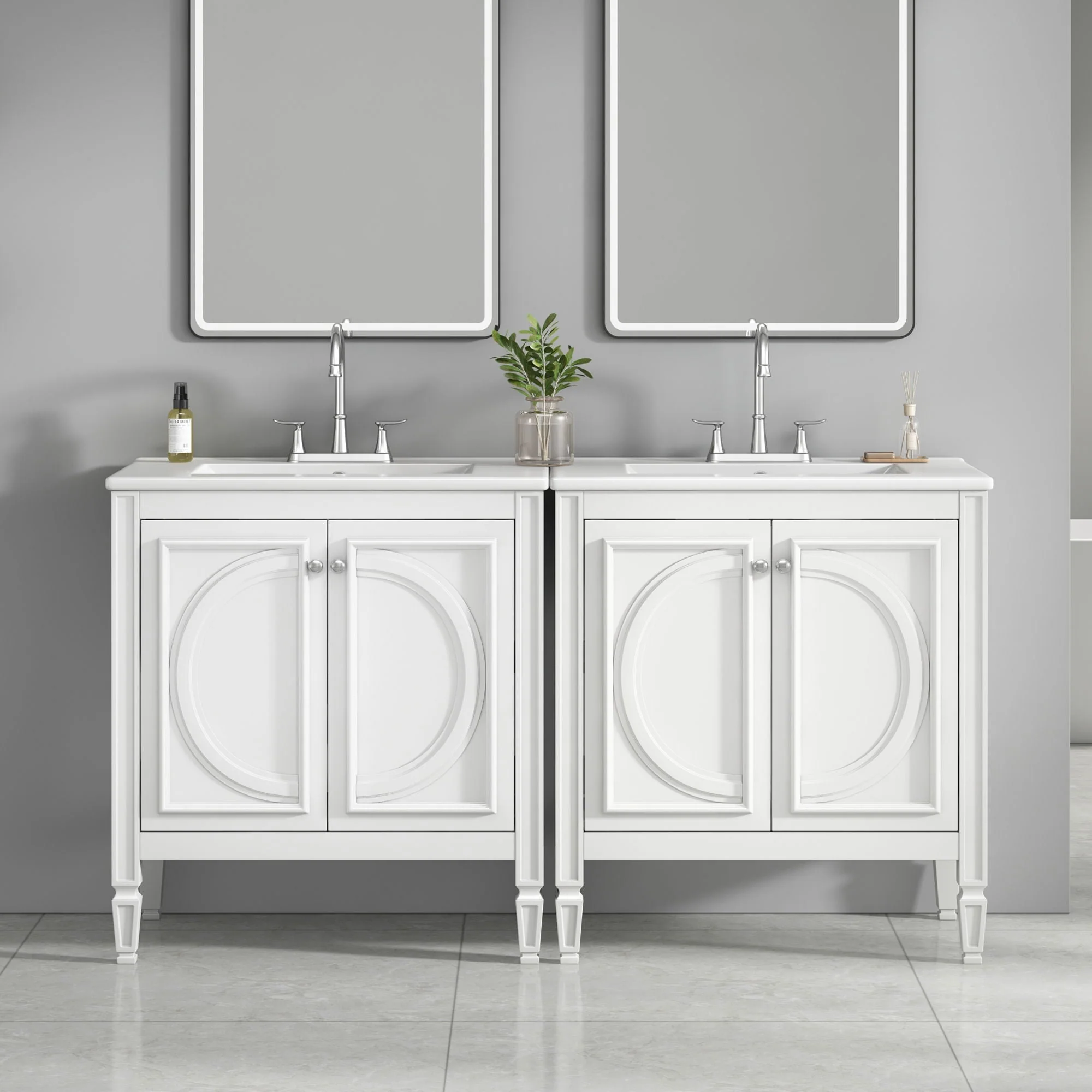 Bathroom Vanity With Sink With 2 Doors And Adjustable Shelf - Image 23