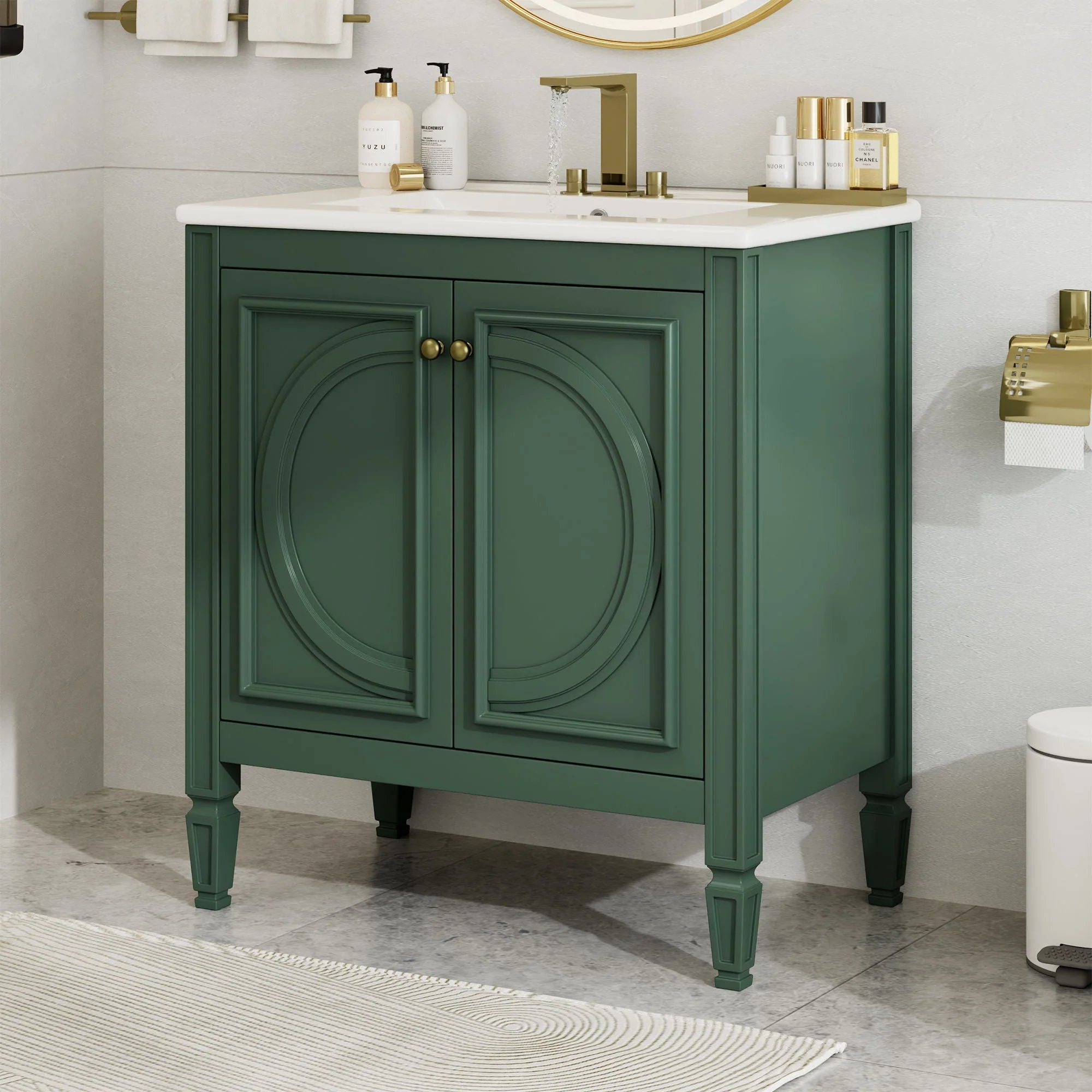 Bathroom Vanity With Sink With 2 Doors And Adjustable Shelf - Image 24
