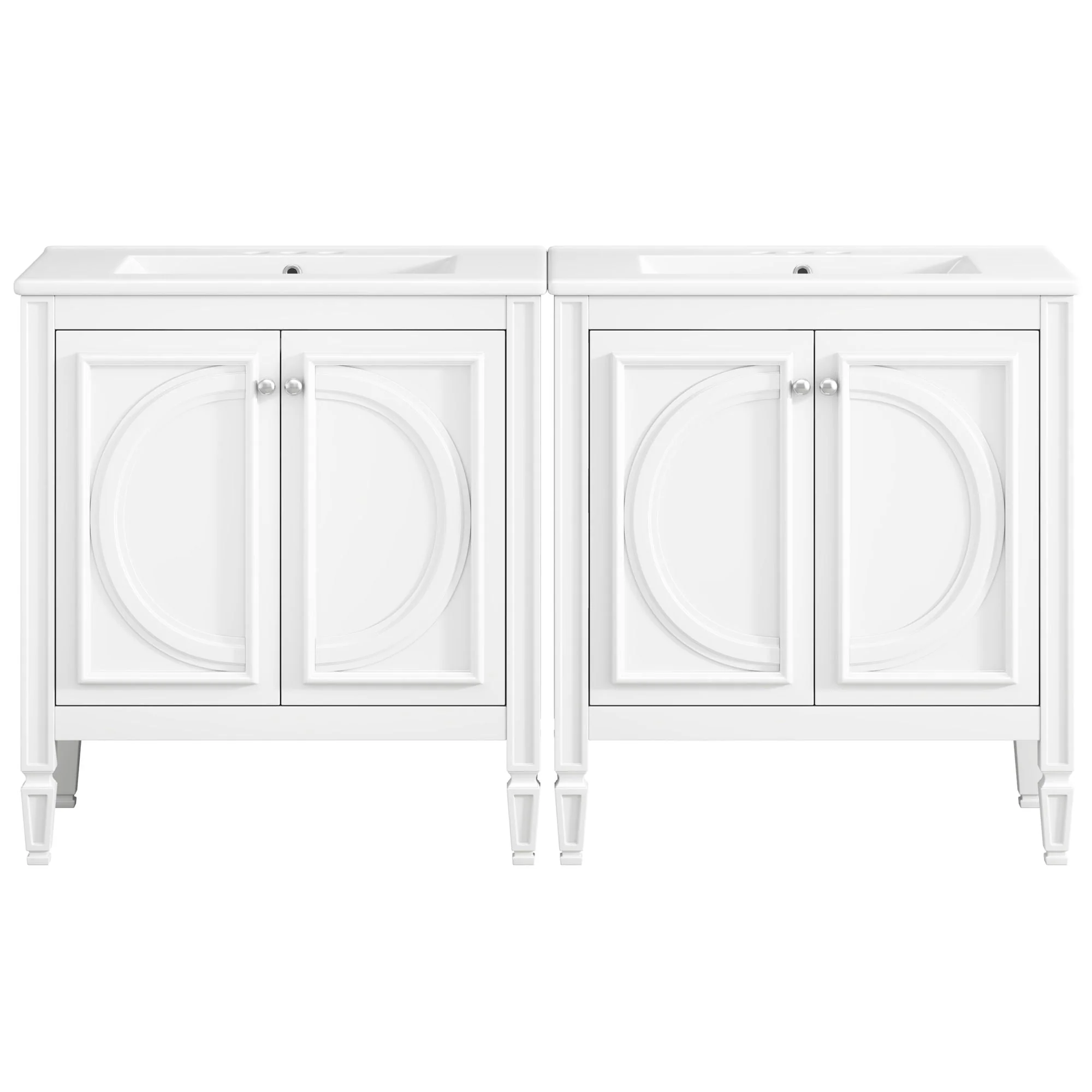 Bathroom Vanity With Sink With 2 Doors And Adjustable Shelf - Image 3