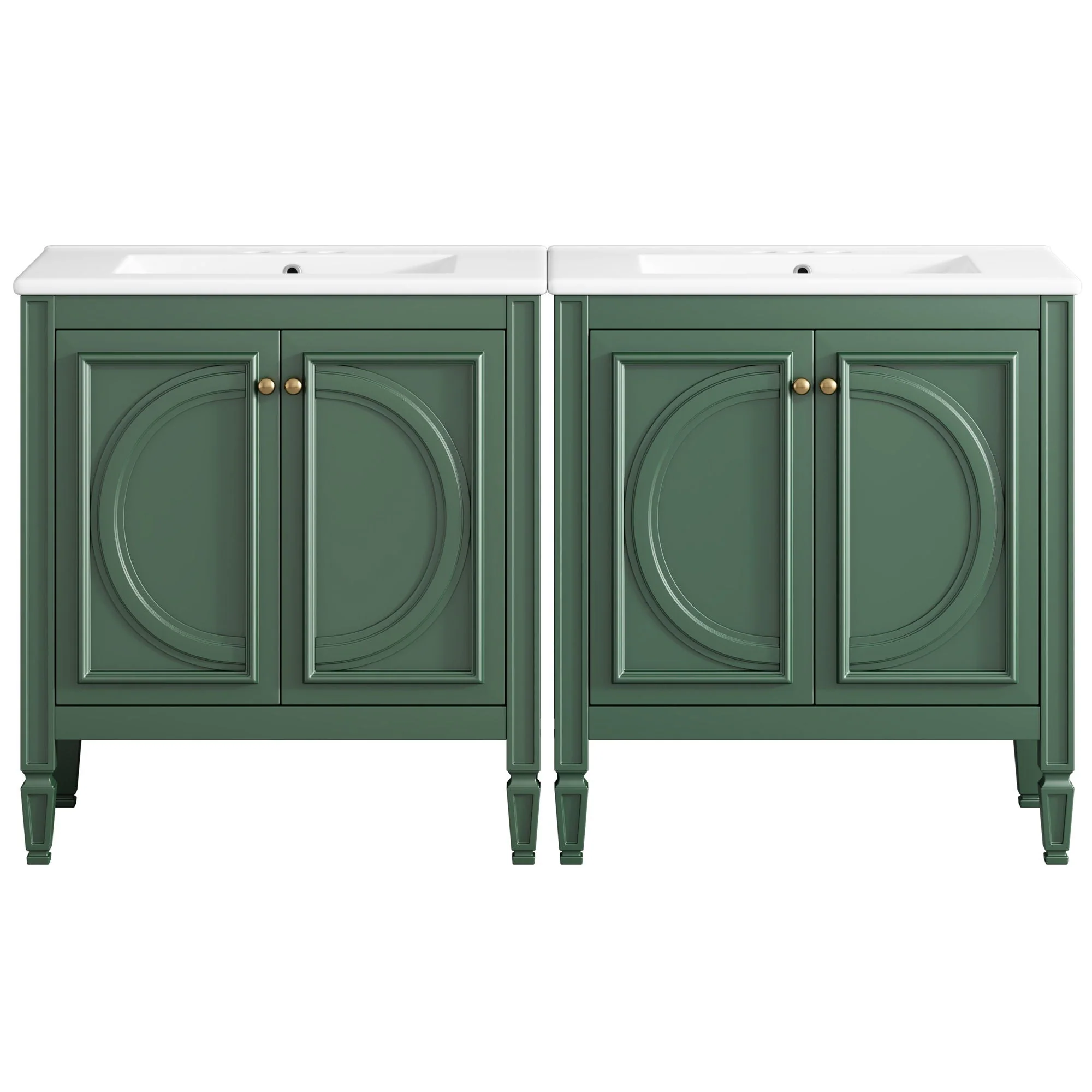 Bathroom Vanity With Sink With 2 Doors And Adjustable Shelf - Image 5