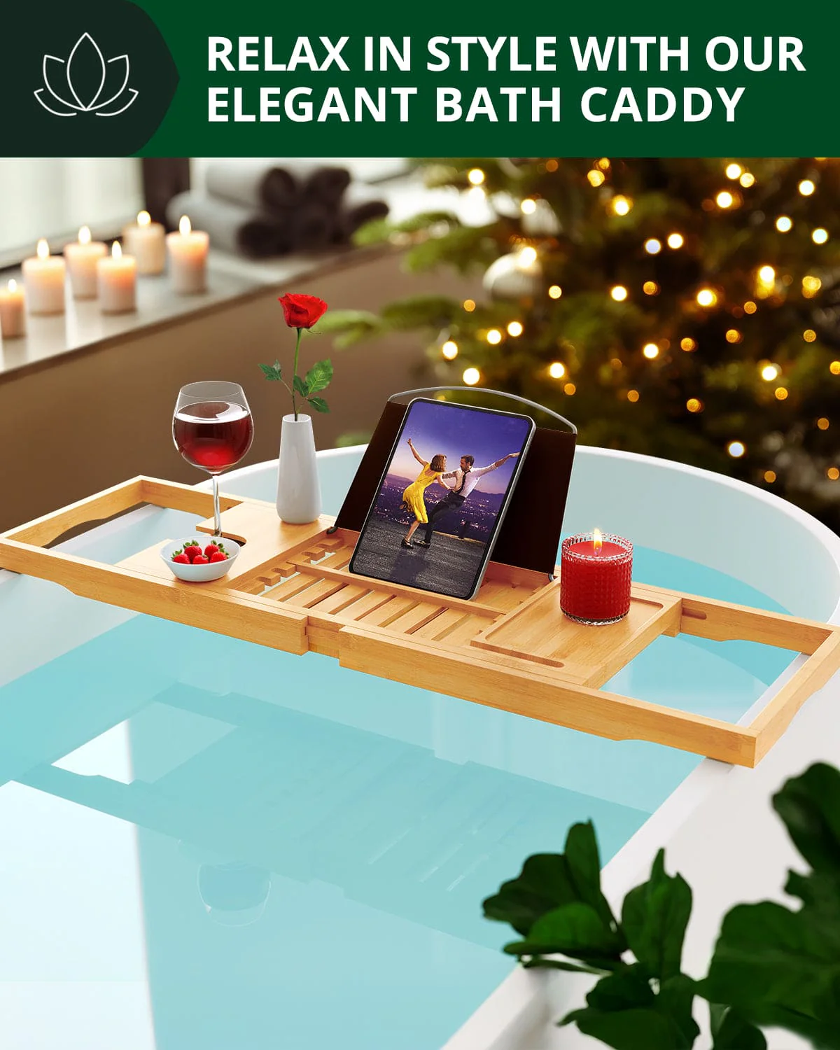 Bathtub Caddy Tray Lite, Natural - Image 5