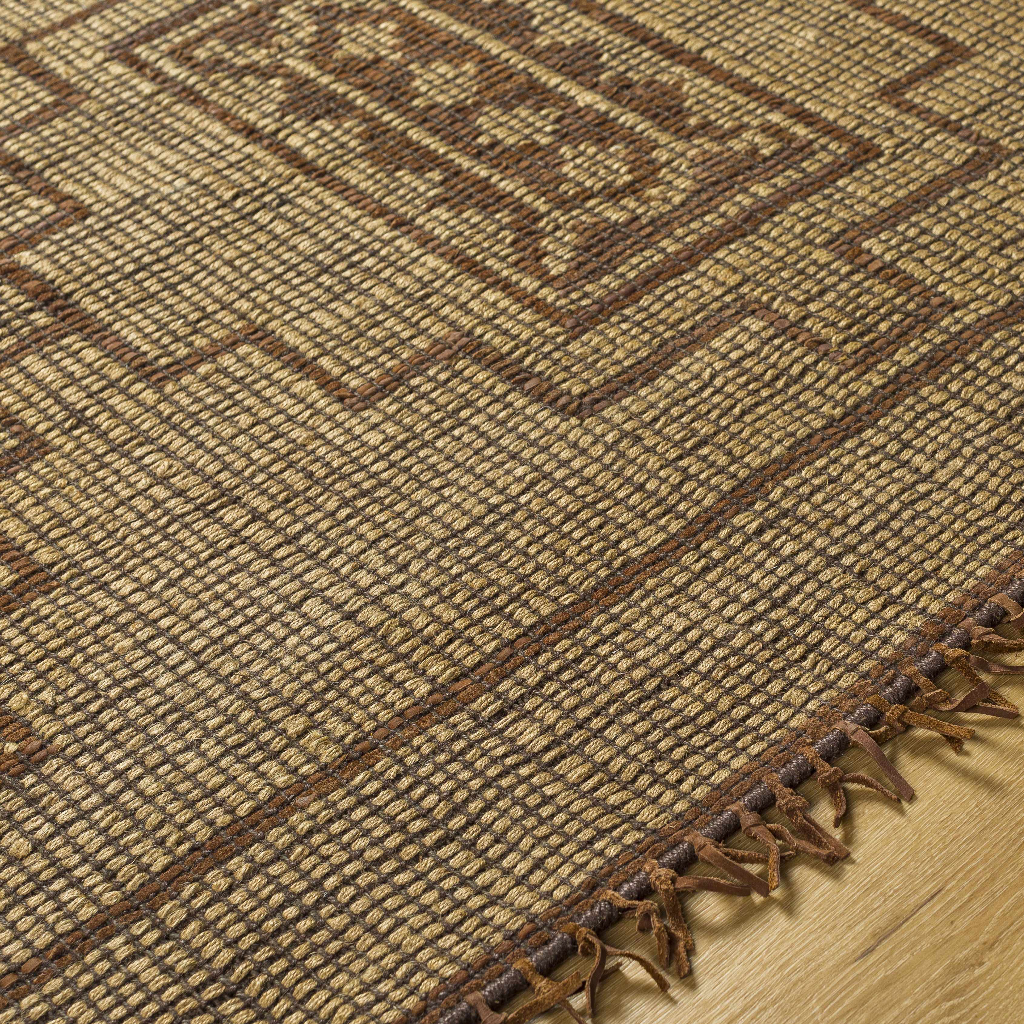 Batya Jute & Leather Rug - Image 4