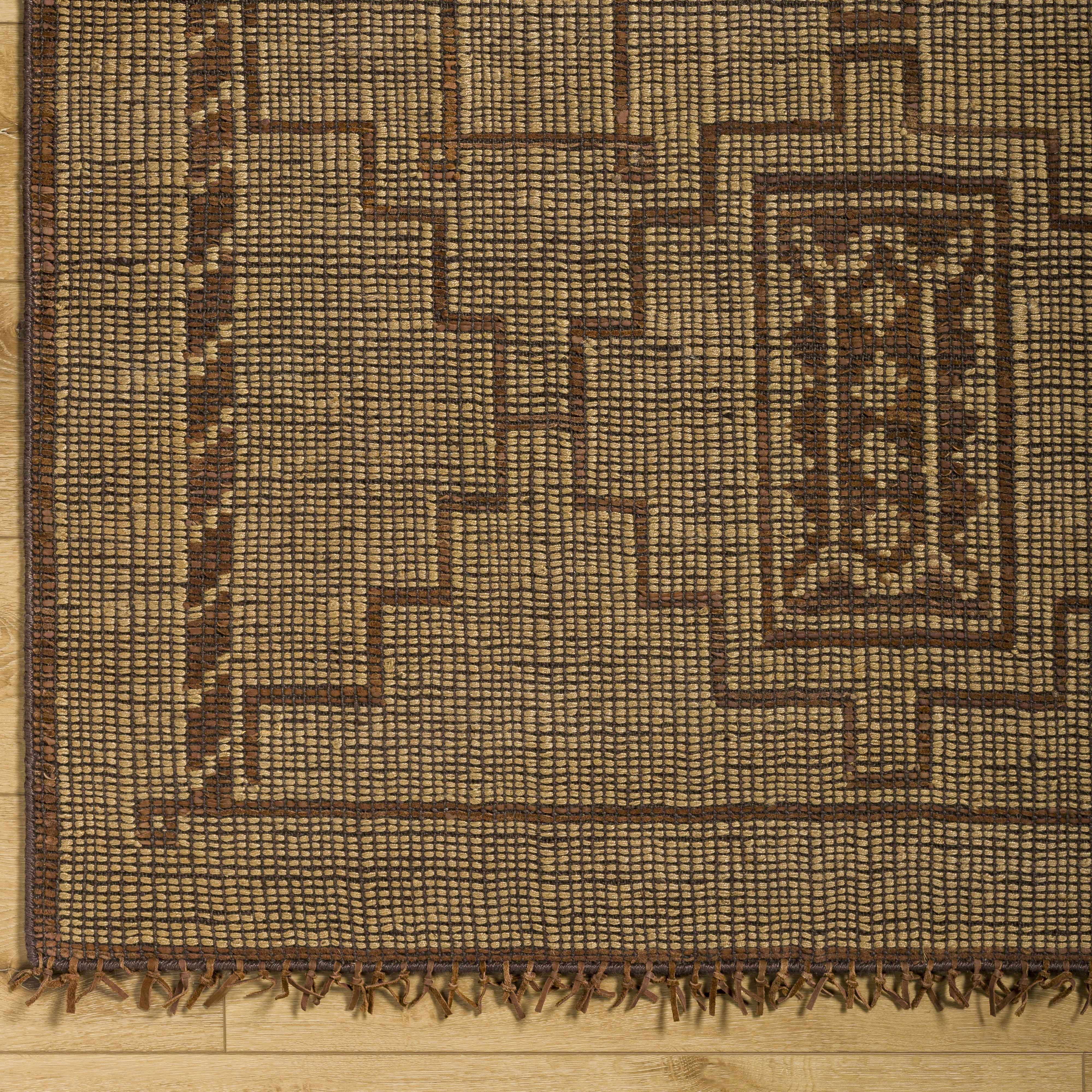 Batya Jute & Leather Rug - Image 5