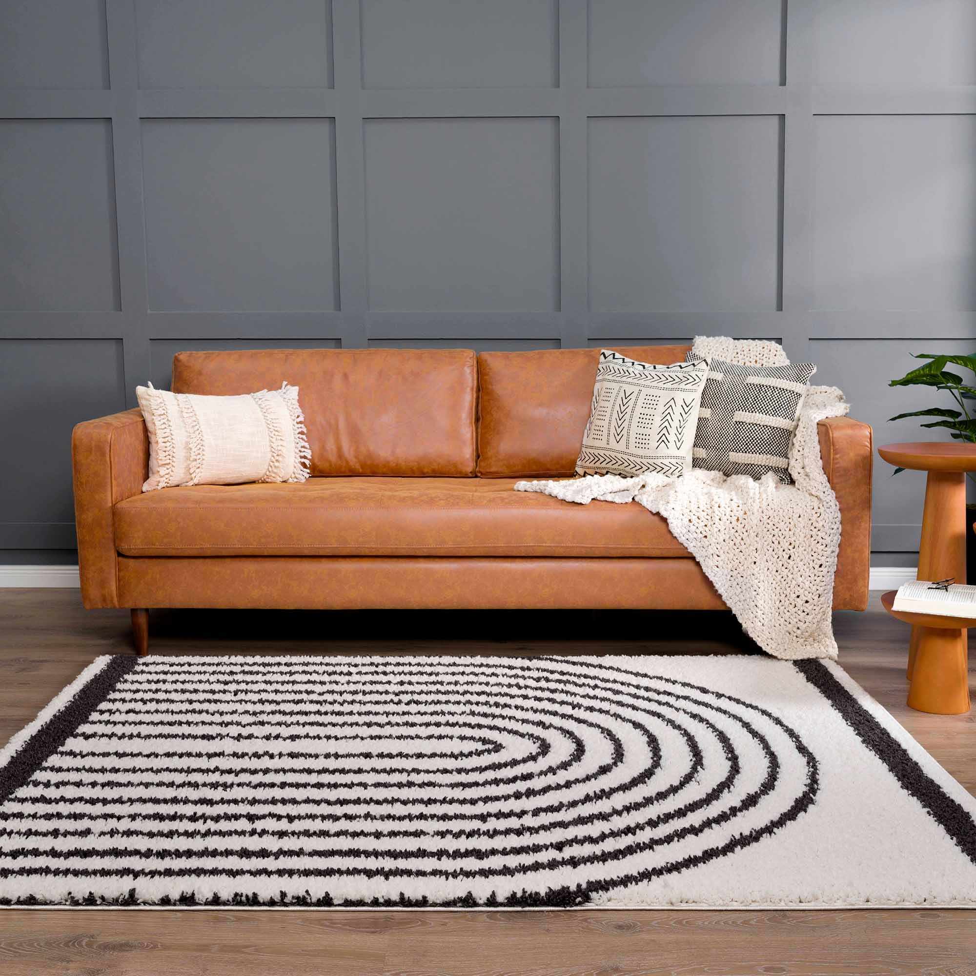 Bauer Plush Black Rainbow Rug - Clearance - Image 10