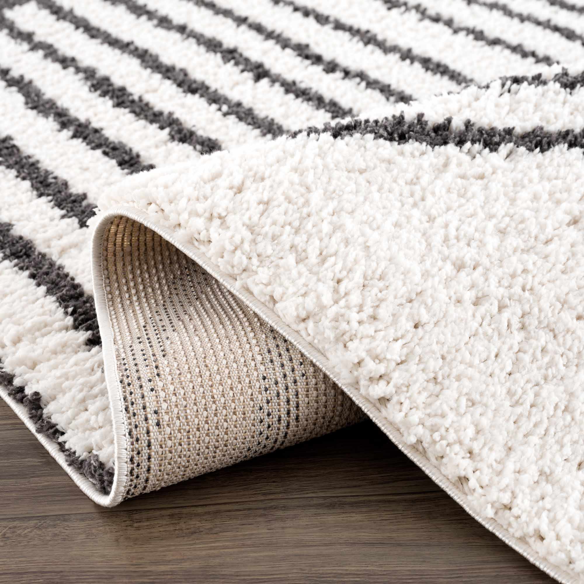 Bauer Plush Black Rainbow Rug - Clearance - Image 17