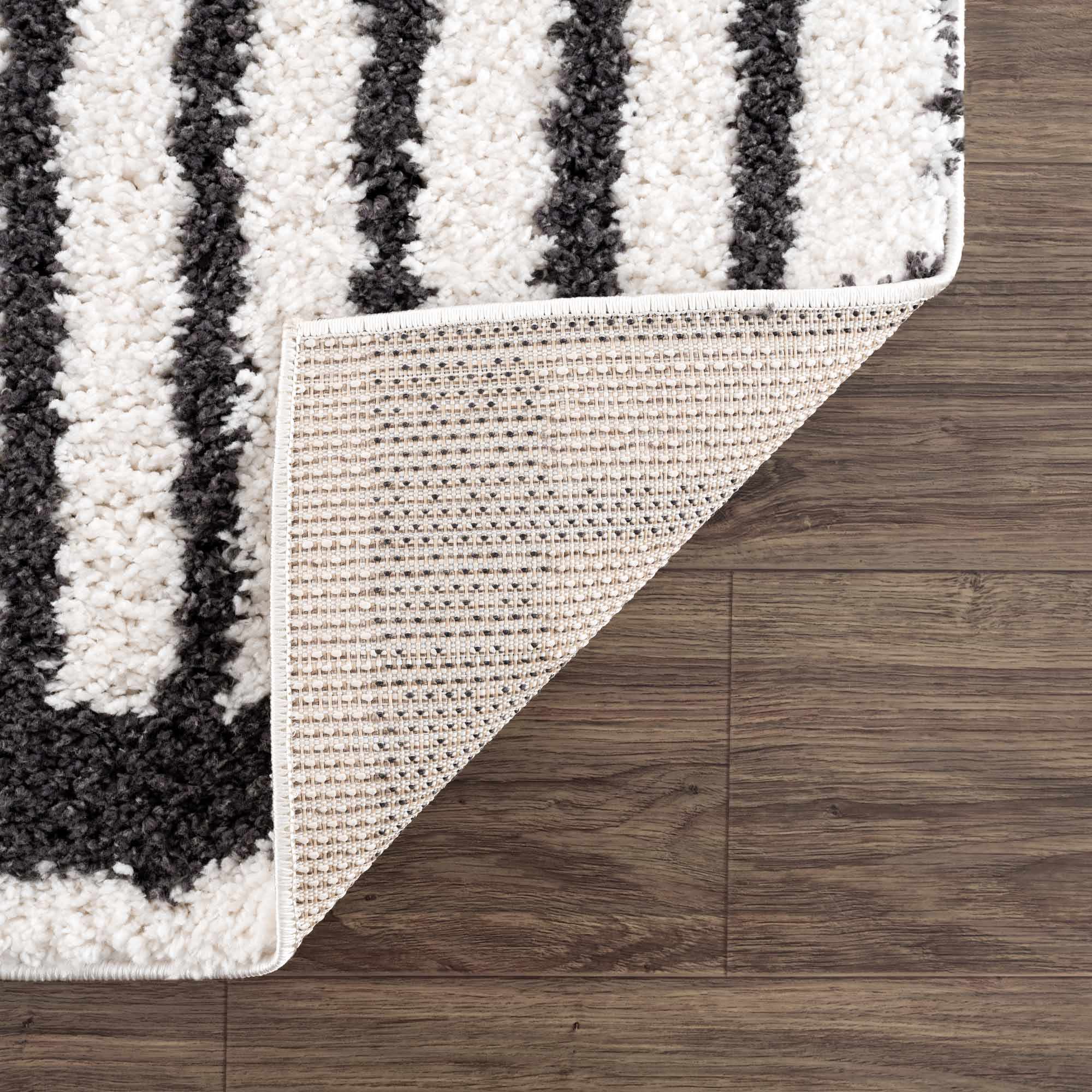 Bauer Plush Black Rainbow Rug - Clearance - Image 5