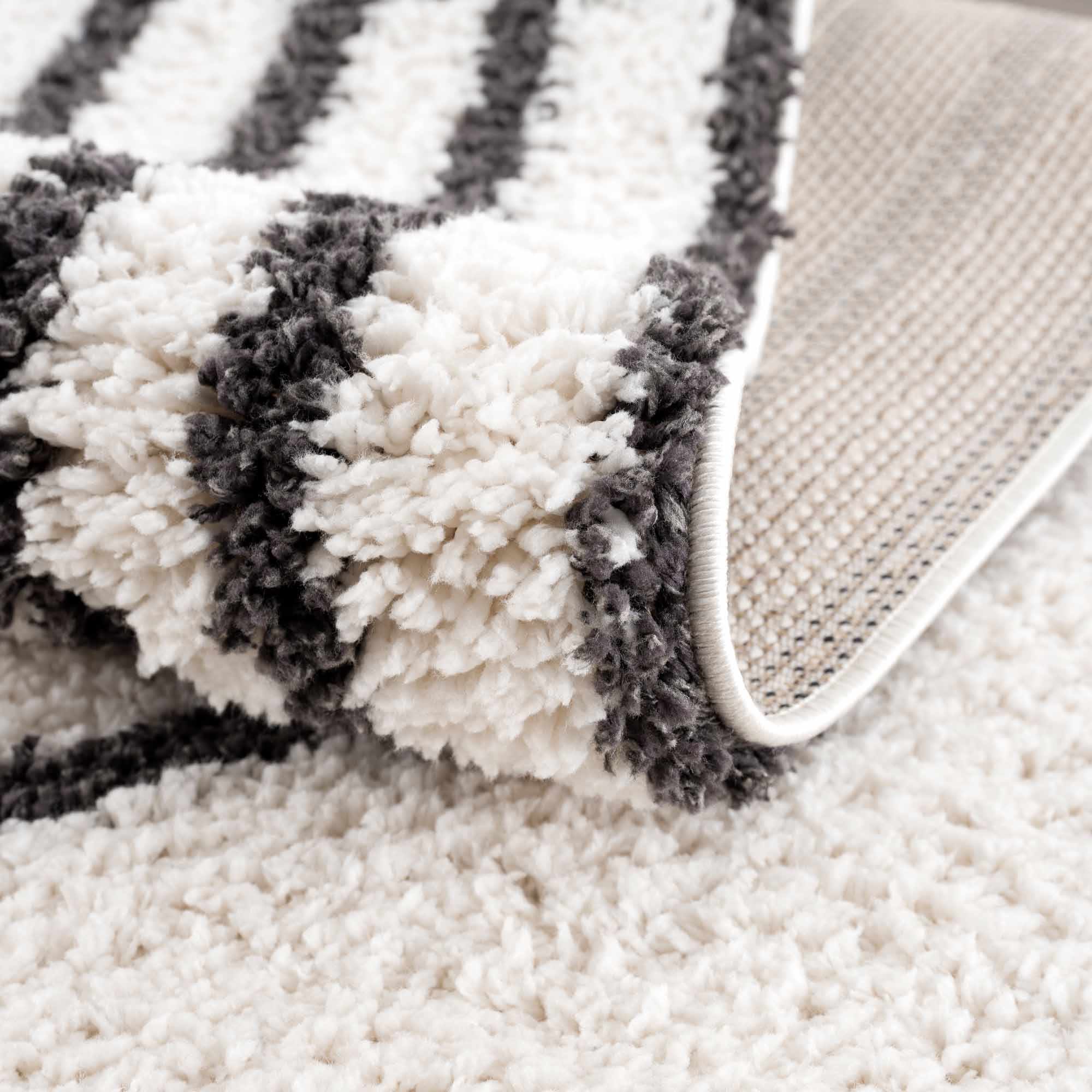 Bauer Plush Black Rainbow Rug - Clearance - Image 6