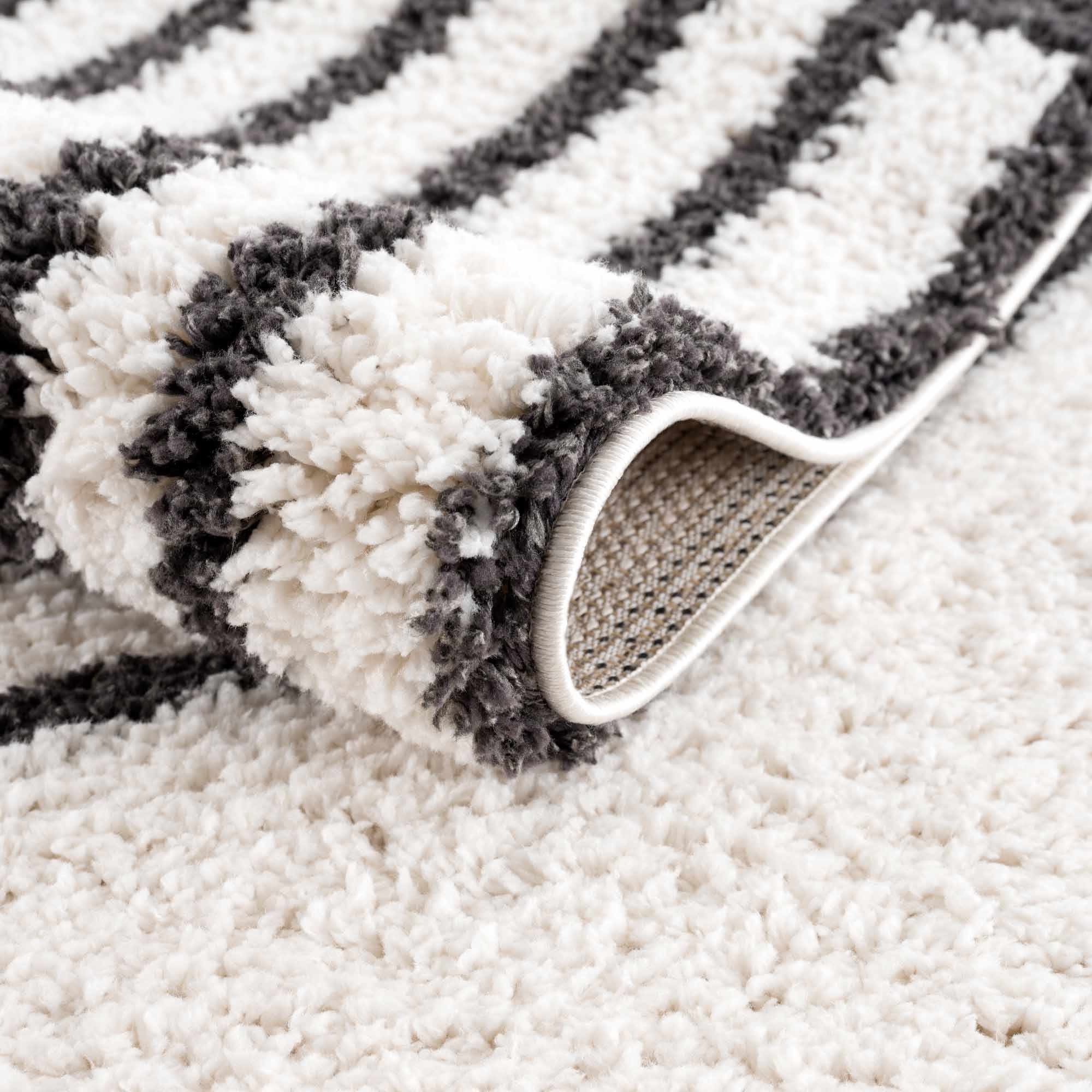 Bauer Plush Black Rainbow Rug - Clearance - Image 7